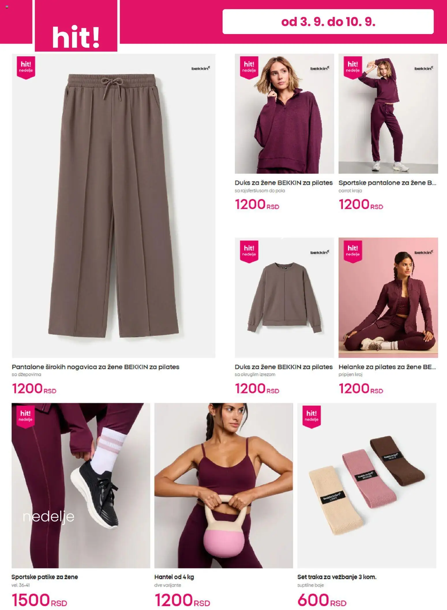Pepco katalog - važi od 03.09.2026 | Strana: 3 | Proizvode: Pantalone, Helanke, Patike