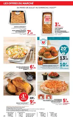 Super U - Prévisualisation de Super U catalogue valide à partir de 28/07/2026 | Page: 20 | Produits: Olives, Plateau, Pizza, Riz