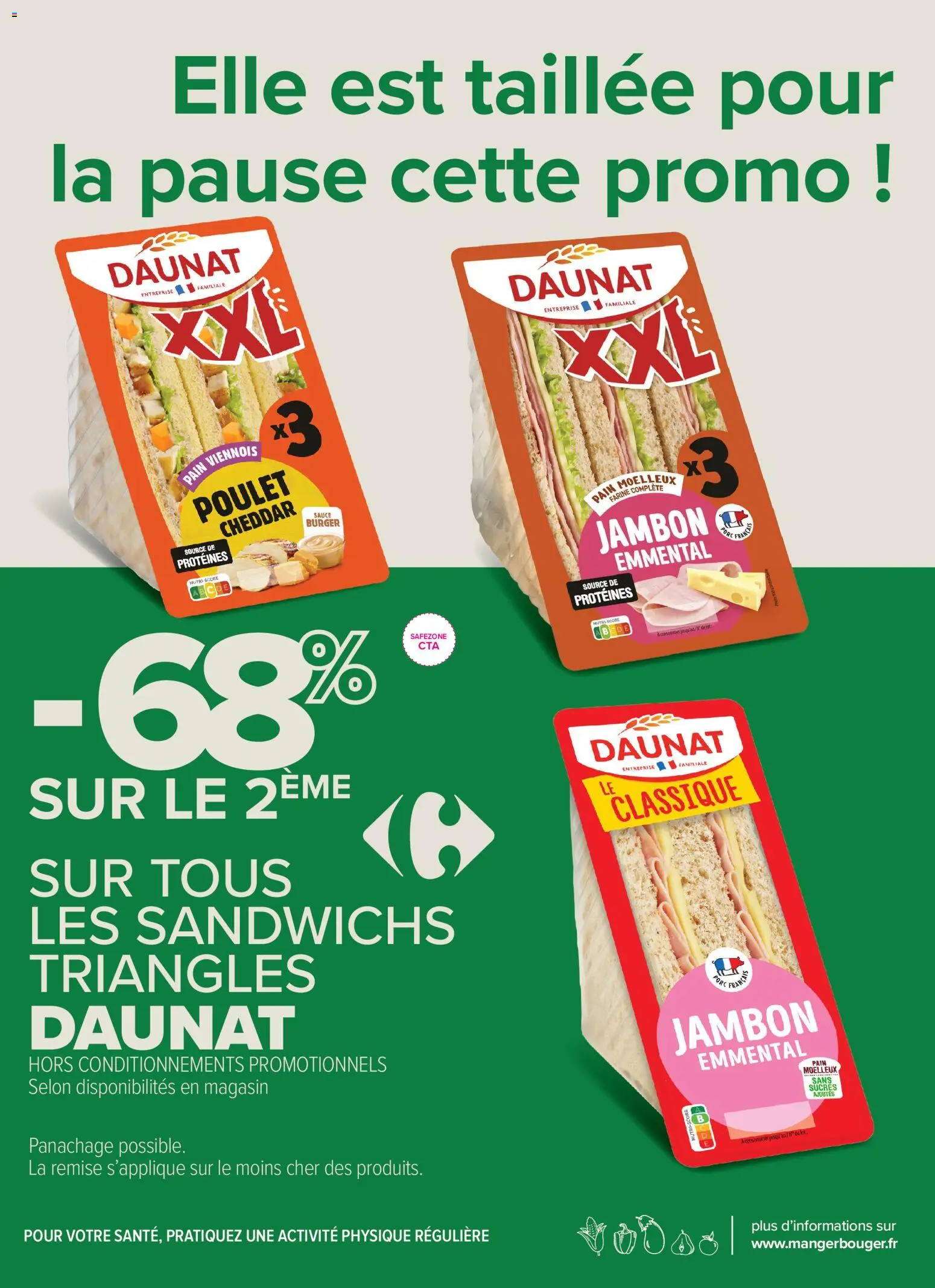 {H1} | Page: 3 | Produits: Farine, Emmental, Poulet, Jambon