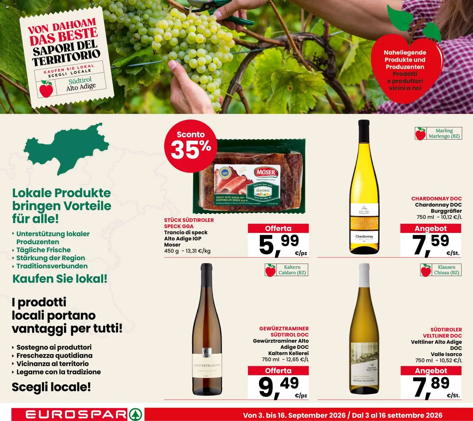 Volantino Eurospar del 03/09/2026 | Pagina: 2 | Prodotti: Speck