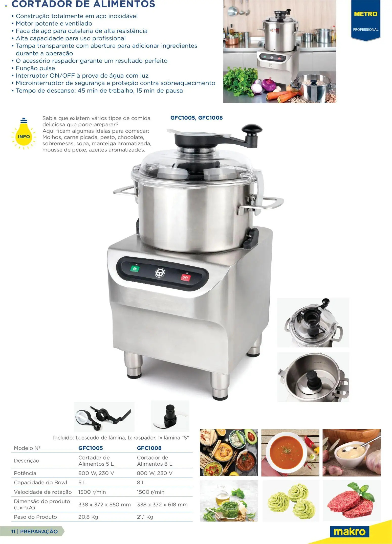 Makro Equipamento Profissional de Cozinha e Catering │ válido de 09.06.2026 | Página: 11 | Produtos: Agua, Faca, Cortador, Interruptor