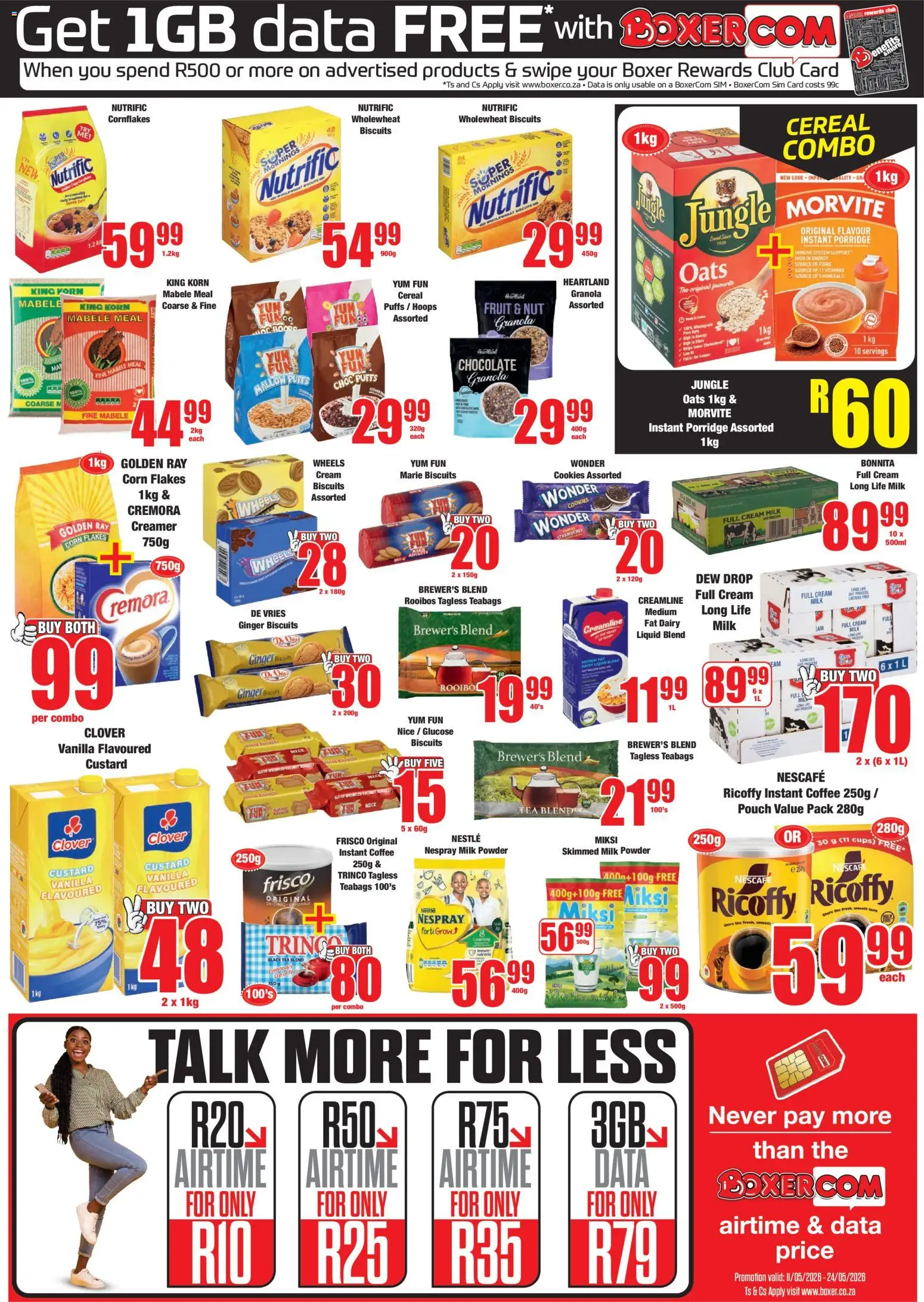 New Boxer catalogue – valid from 11.05.2026 | Page: 5 | Products: Sim, Chocolate, Tea, Fruit