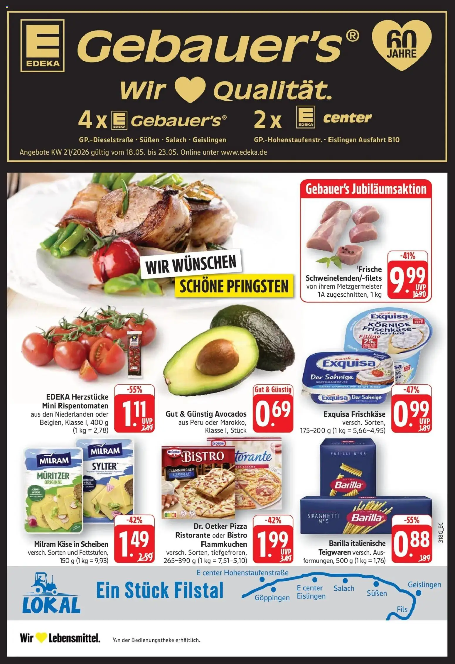E center Prospekt Göppingen – gültig ab 17.05.2026 | Seite: 7 | Produkte: Ristorante, Milram, Pizza, Frischkase