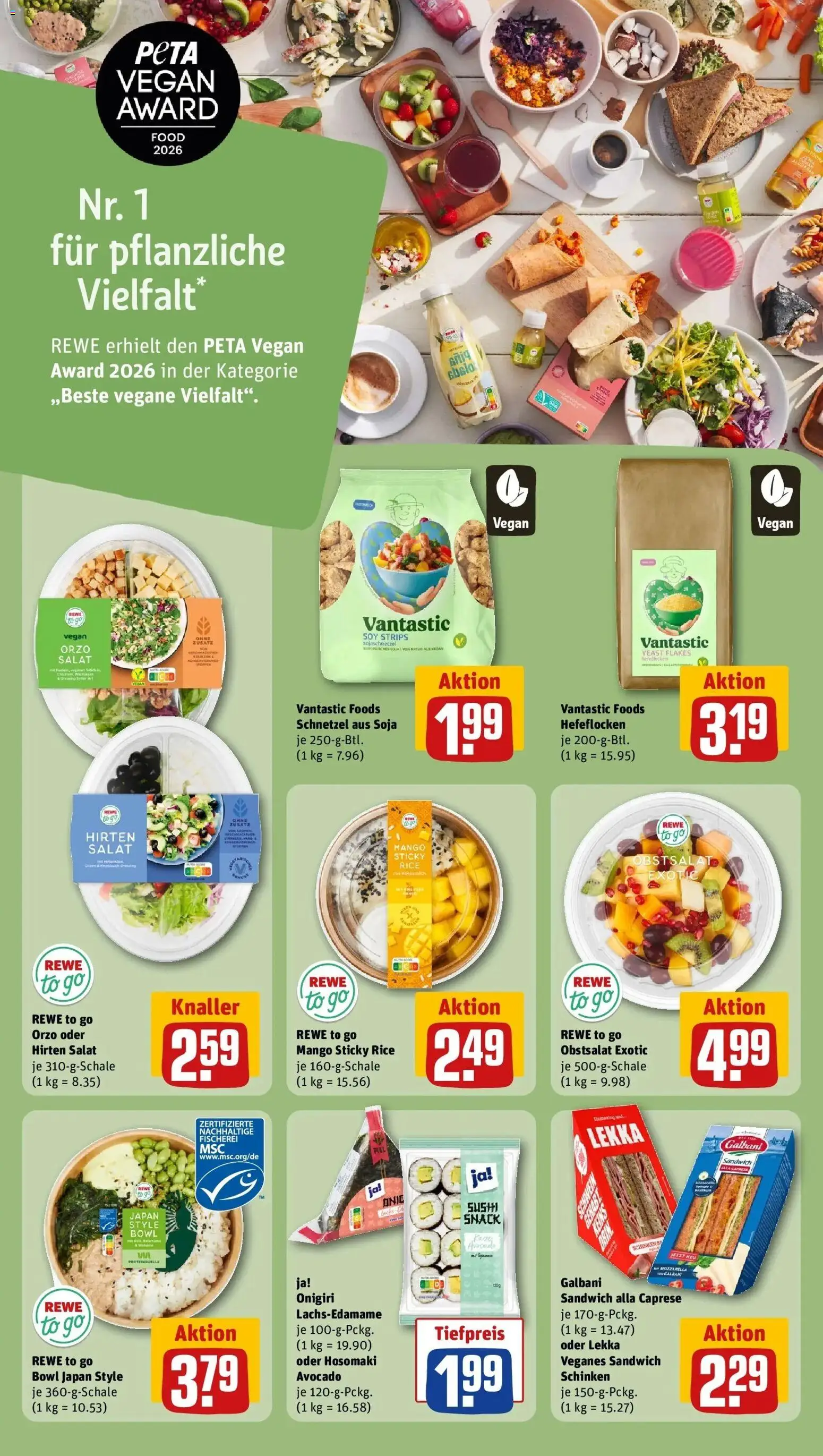 REWE Prospekt ab 24.08.2026 zum Blättern » Angebote | Seite: 17 | Produkte: Avocado, Mango, Schinken, Salat