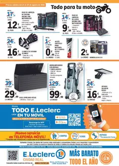 Vista previa E.Leclerc Ciudad Real válido desde el 24/08/2026 | Página: 4 | Productos: Cepillo, Hidrolimpiadora, Guantes, Bombilla