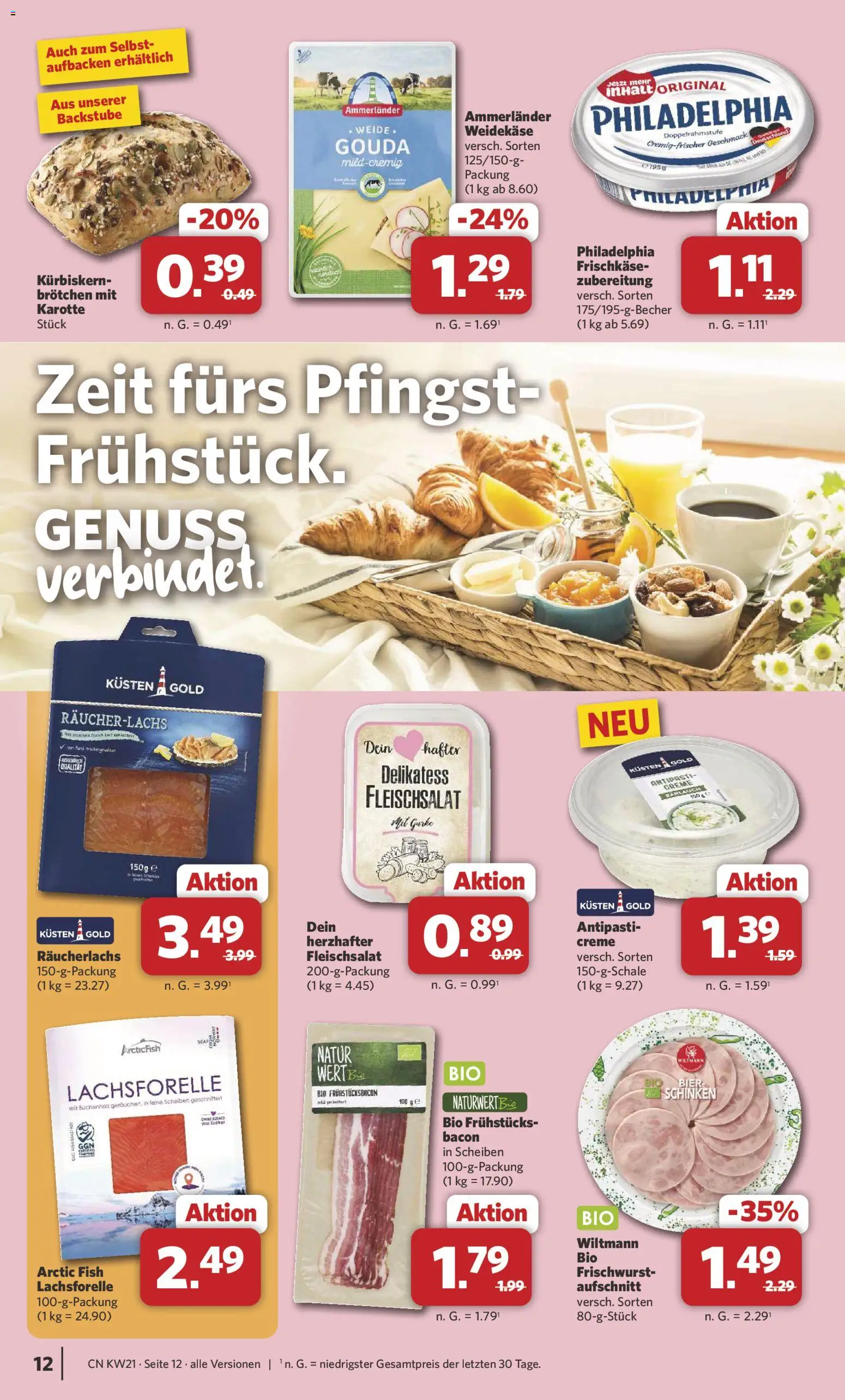 Combi Prospekt 	 – gültig ab 18.05.2026 | Seite: 12 | Produkte: Philadelphia, Räucherlachs, Schinken, Karotte