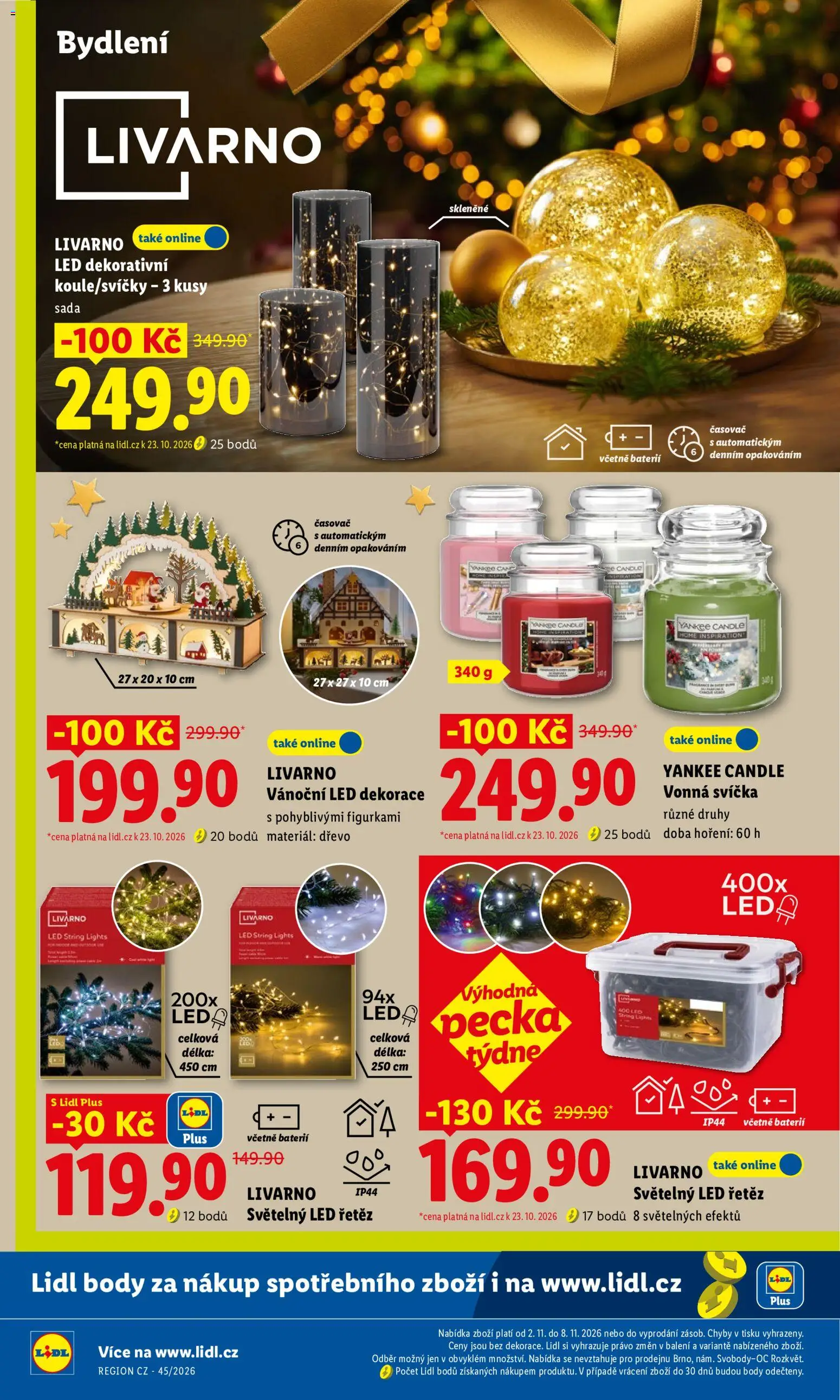 Lidl leták - Spotřební zboží od 02.11.2026 | Strana: 8 | Produkty: Svíčka, Časovač, Body, LED