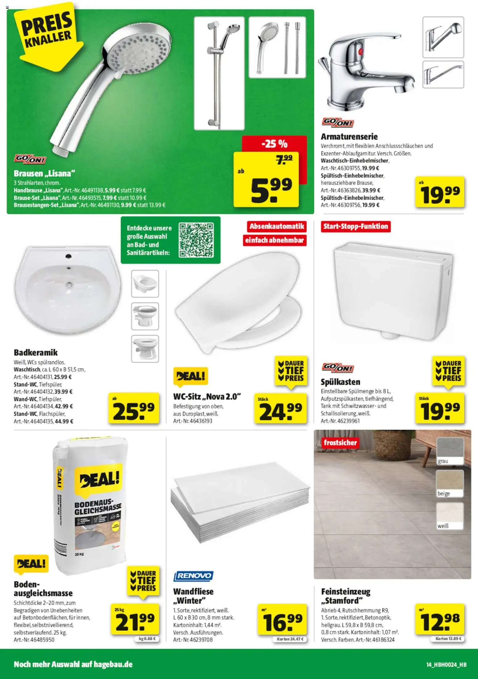 Hagebau Prospekt – gültig ab 06.06.2026 | Seite: 14 | Produkte: Bad