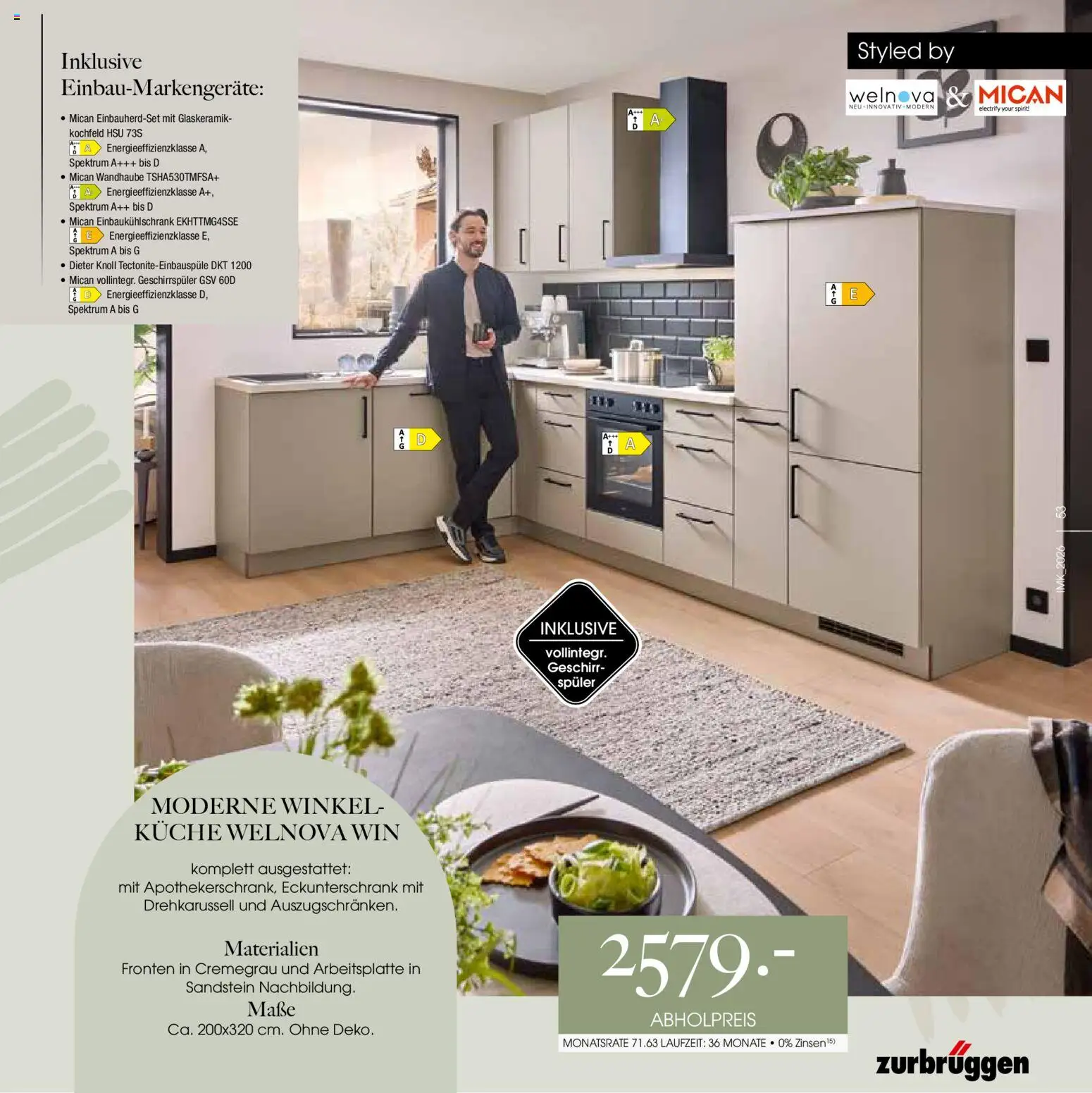 Zurbrüggen Mitnahme Küchen – gültig ab 24.07.2026 | Seite: 53 | Produkte: Geschirrspüler, Küche, Kochfeld