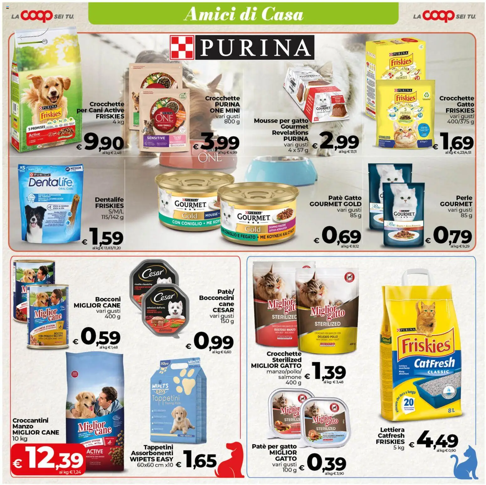 Volantino COOP del 07.04.2026 | Pagina: 23 | Prodotti: Paté, Pollo, Salmone, Crocchette