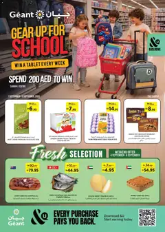 Preview of Géant catalogue gear up for school valid from 1 Sep, 2026