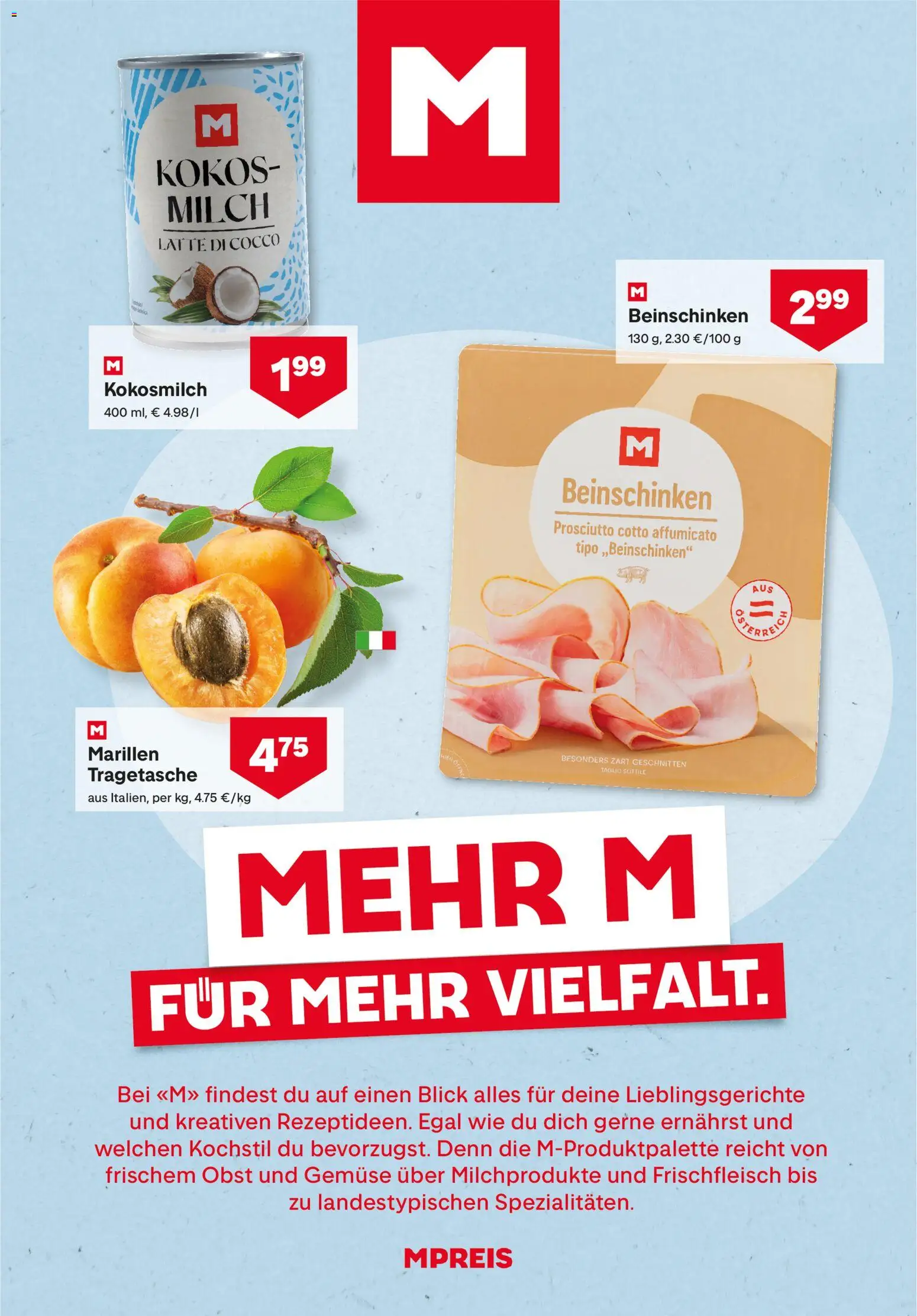 MPREIS Flugblatt gültig ab 23.07.2026 | Seite: 7 | Produkte: Gemüse, Obst, Milch
