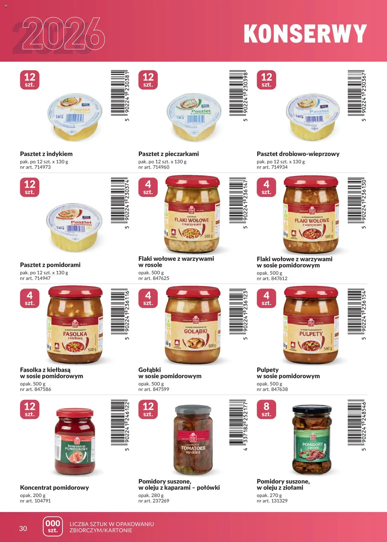 Makro gazetka - Marki własne dla Twojego sklepu od 23.04.2026 | Strona: 30 | Produkty: Koncentrat pomidorowy, Flaki, Pomidory, Flaki wołowe