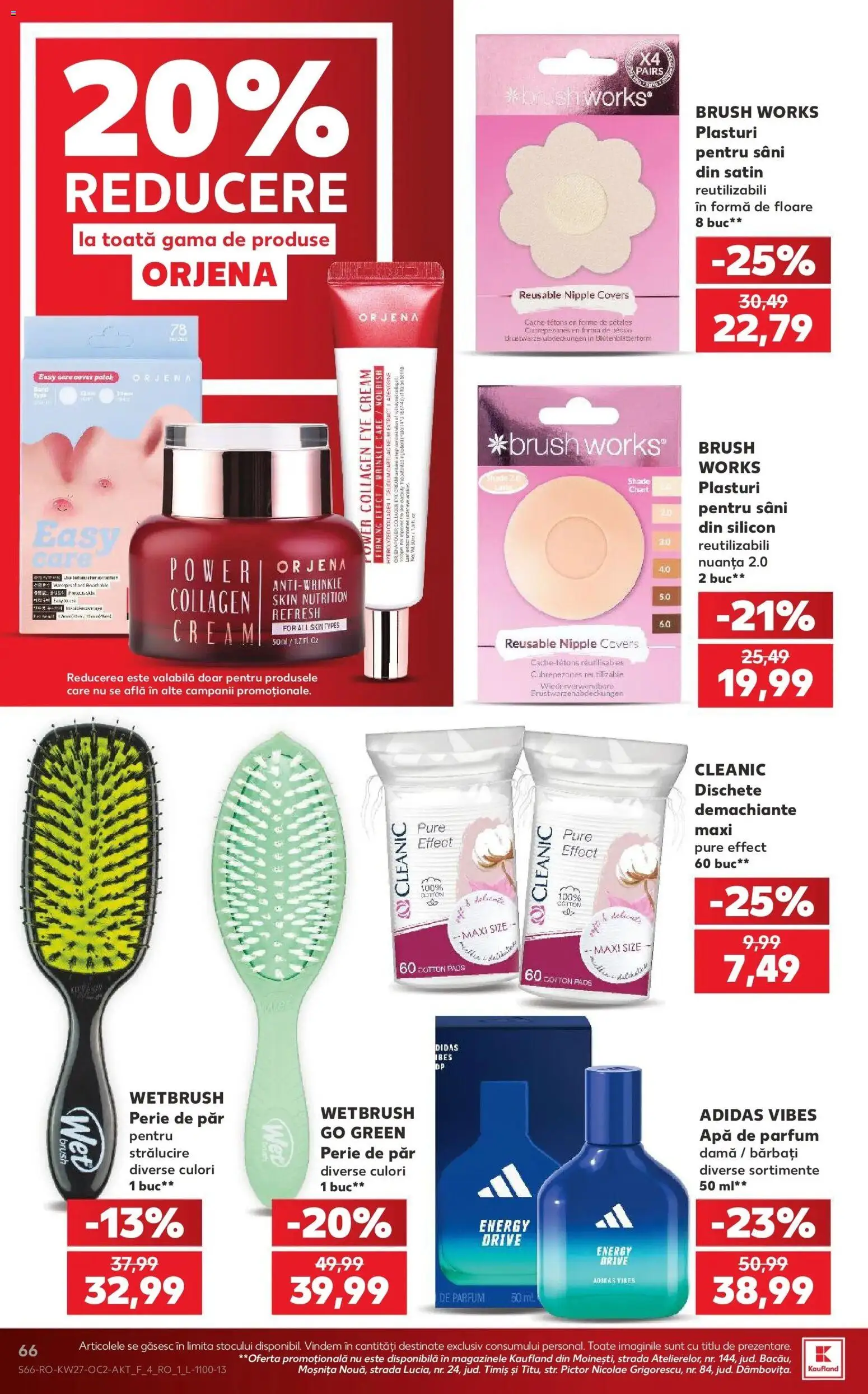 Noul catalog Kaufland – valabil de la 01.07.2026 | Pagină: 66 | Produse: Perie de păr, Apă de parfum, Parfum, Perie