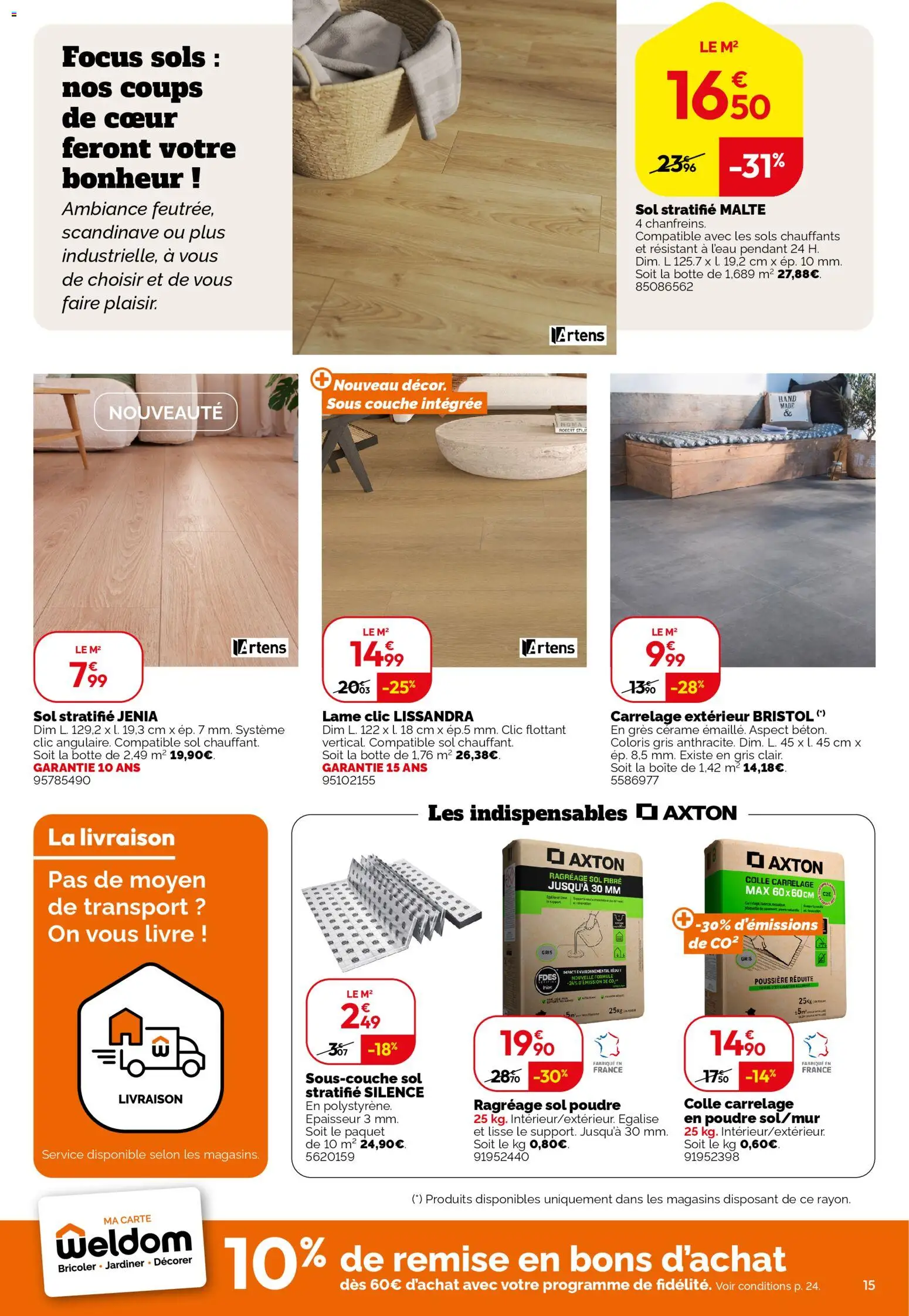 {H1} | Page: 15 | Produits: Poudre, Colle, Livre
