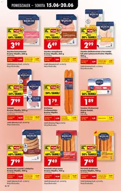Pogląd oferty "Biedronka gazetka od poniedziałku" - ważna od 15.06.2026 | Strona: 46 | Produkty: Kiełbasa, Smalec wyborowy, Szynka, Salami