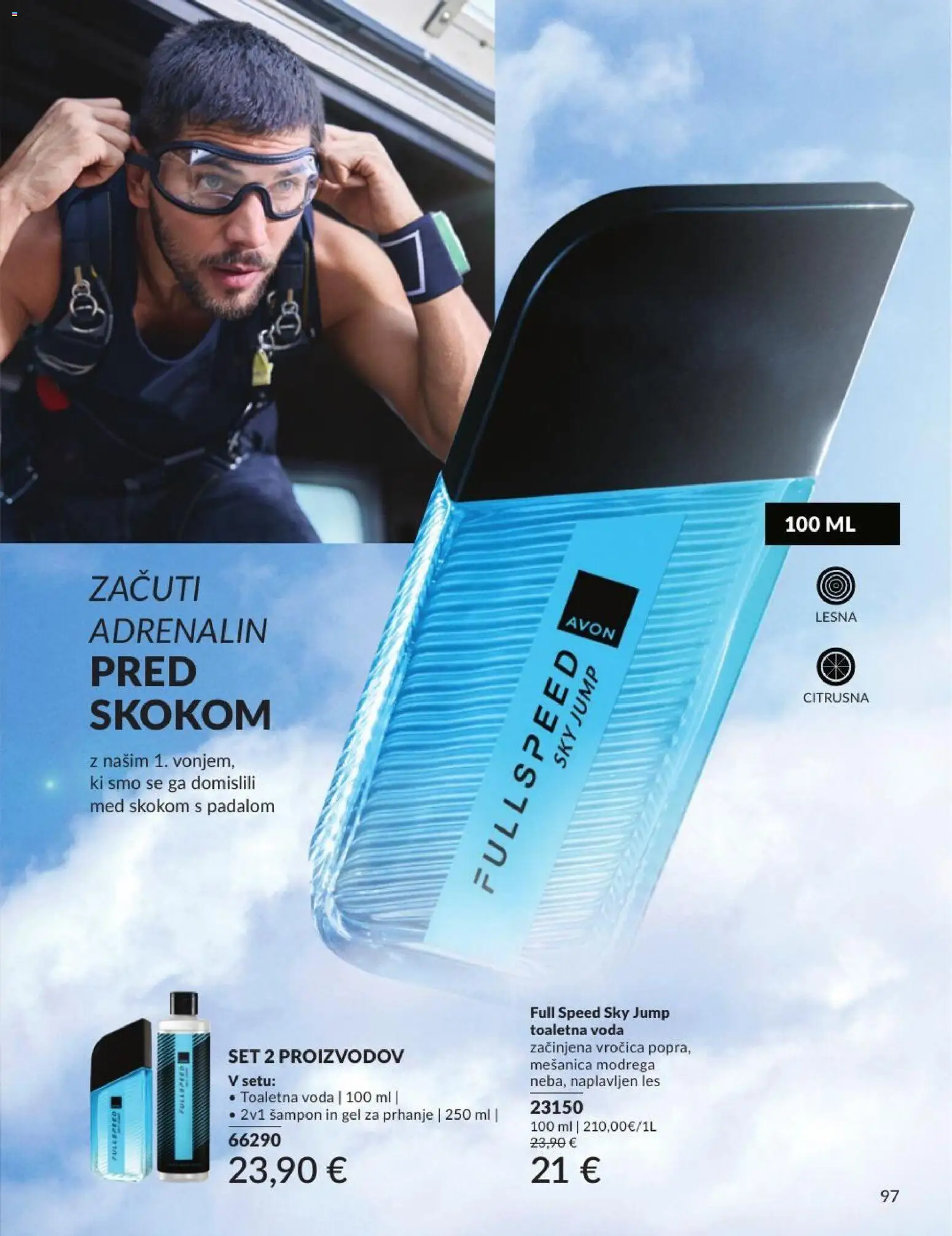 Novi Avon katalog ponudbe – veljaven od 30.06.2026 | Stran: 97 | Izdelki: Gel za prhanje, Sampon, Voda, Toaletna voda