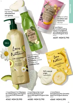 Offer preview "Oriflame Catalogue 2/2026" | Page: 71 | Products: Mošt, Olovka za usne, Mask, Shampoo