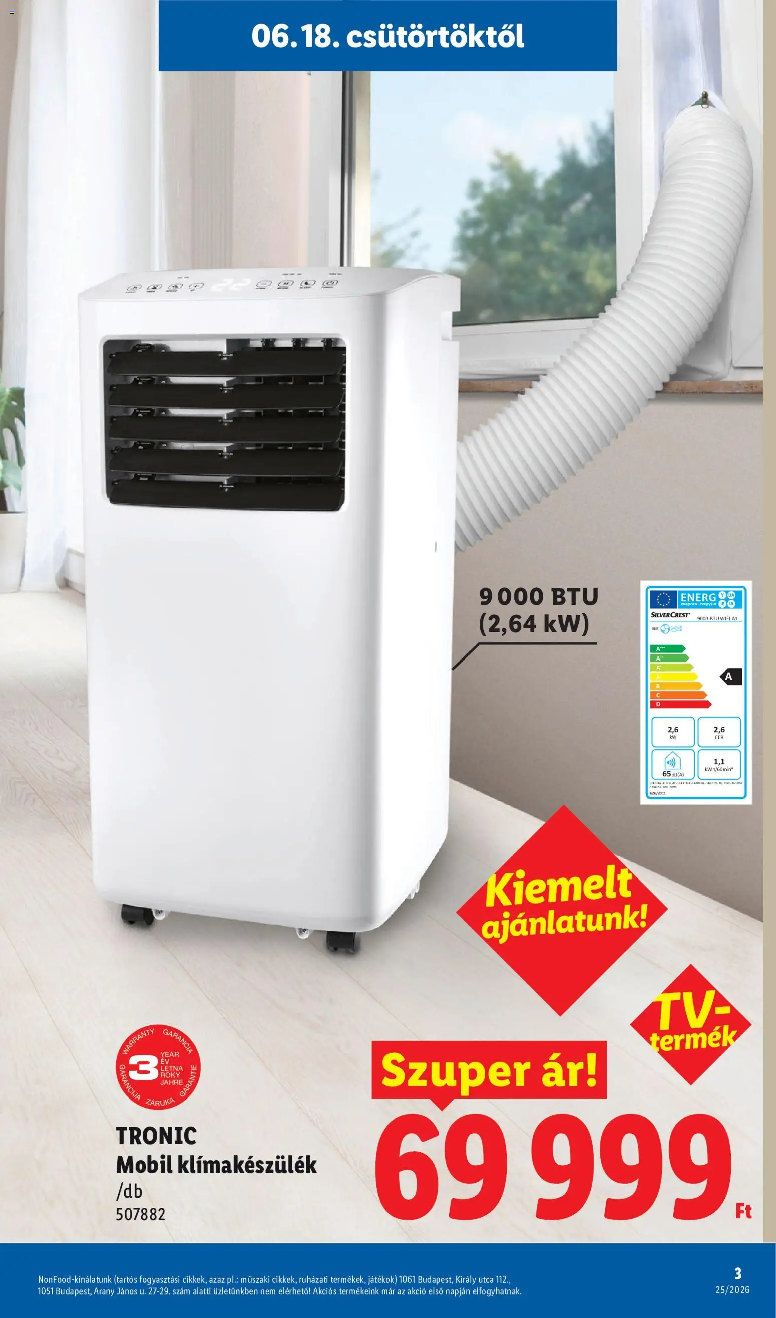 Lidl akciós ujság - amely érvényes a következő dátumtól: 18.06.2026 | Oldal: 3