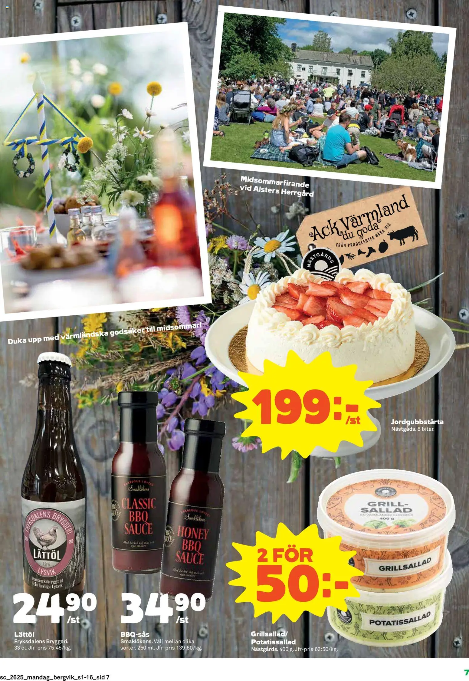 Stora Coop reklamblad aktuell från 15.06.2026 | Sida: 7 | Produkter: Grill, Potatissallad, Sallad