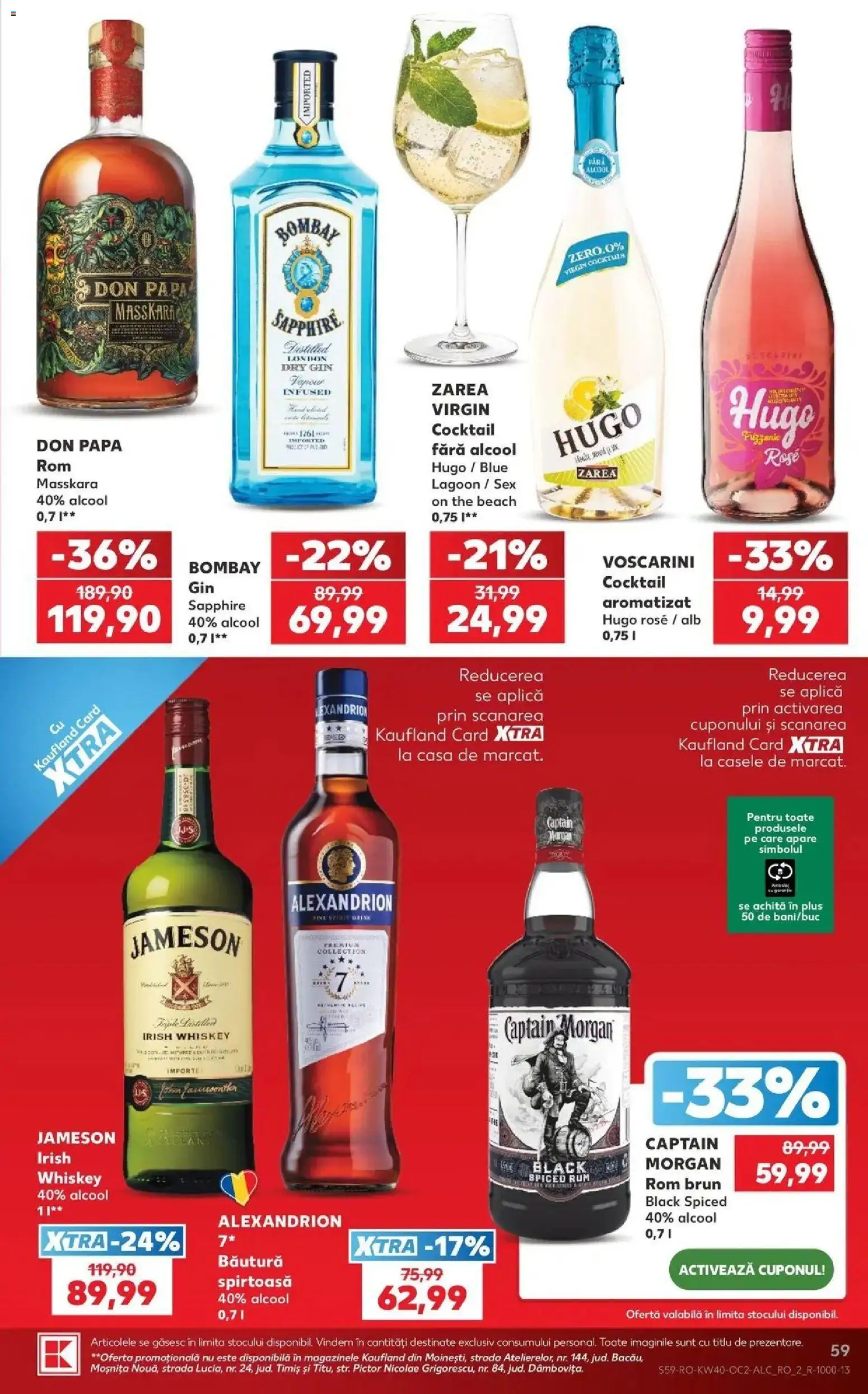 Kaufland Focșani 30.09.2026 - Revista si Oferta | Pagină: 59 | Produse: Premium, Gin, Whiskey, Black
