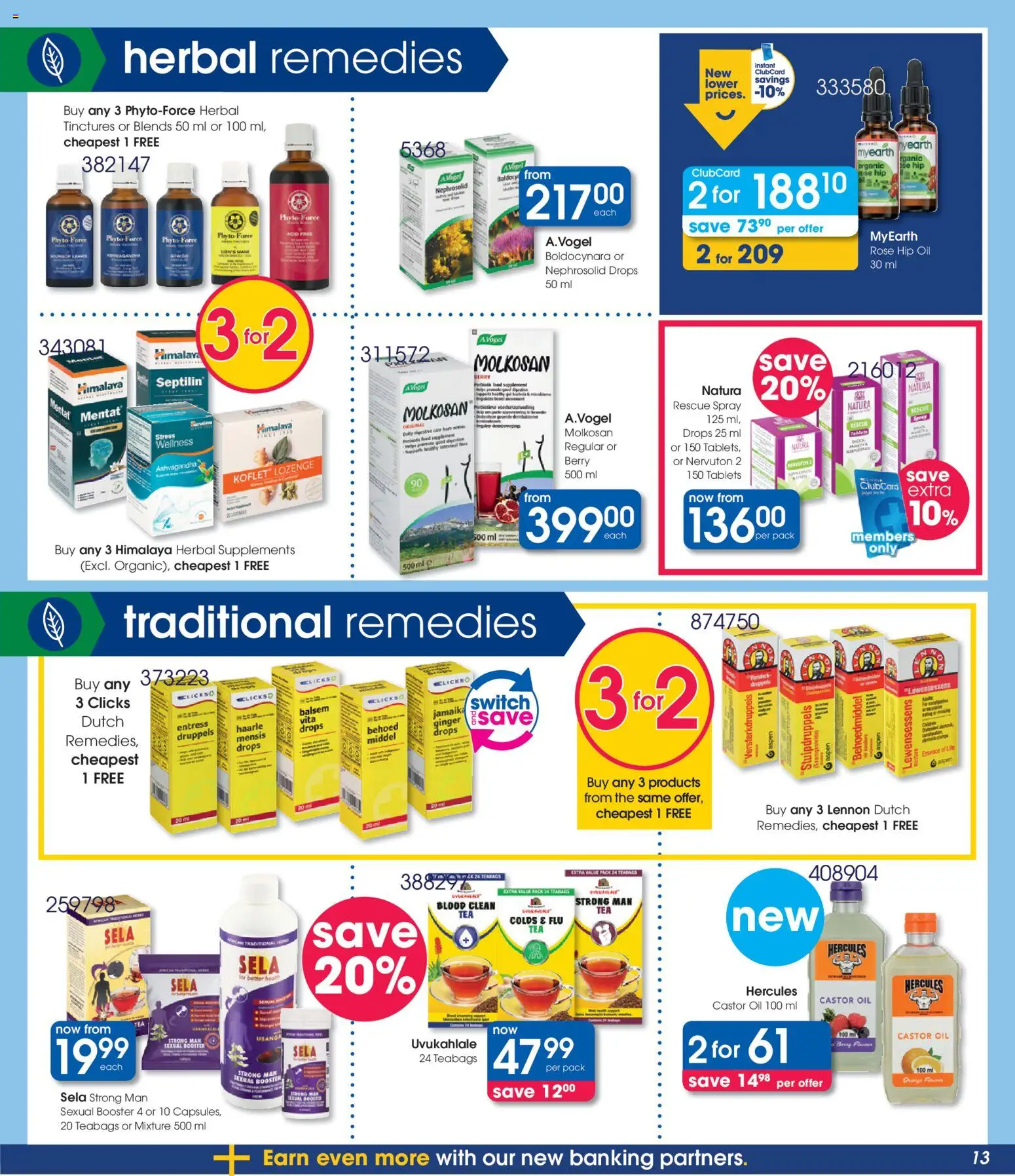 New Clicks catalogue – valid from 22/10/2026 | Page: 13 | Products: Oil, Switch, Supplements