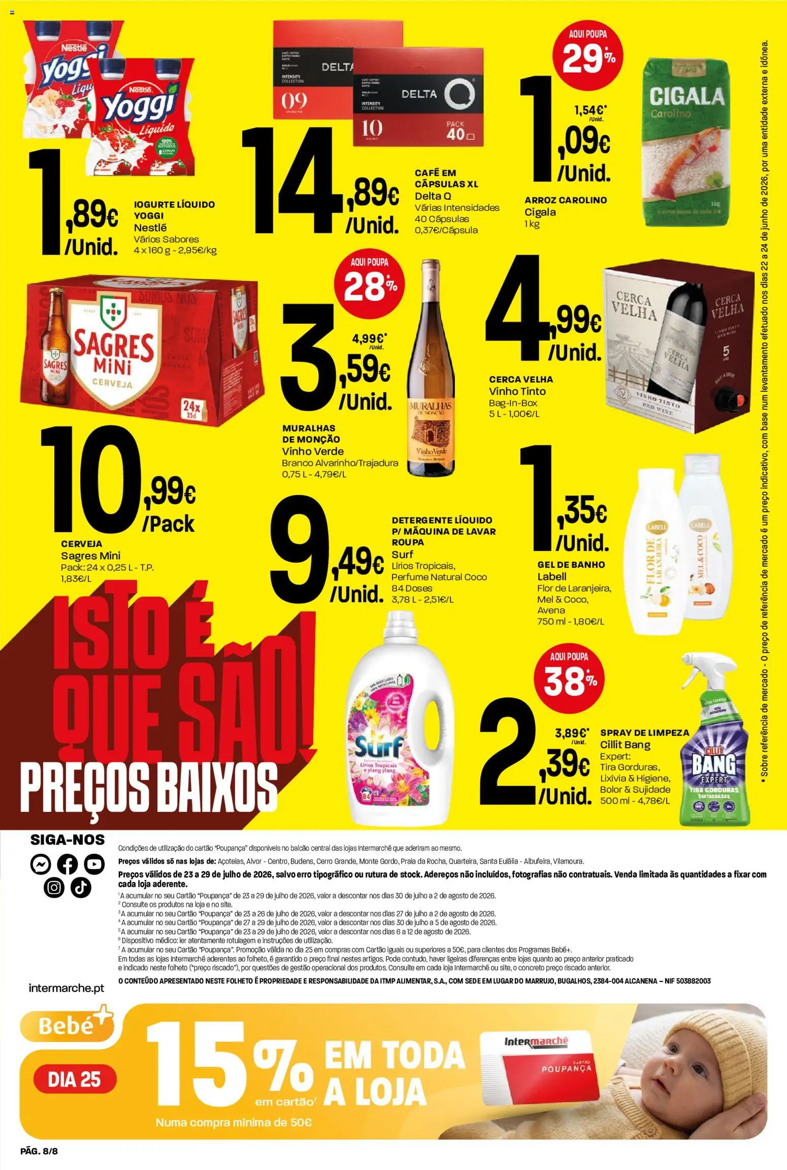 Intermarché Folheto Mini │ válido de 23/07/2026 | Página: 8 | Produtos: Nestlé, Café, Mel, Iogurte liquido