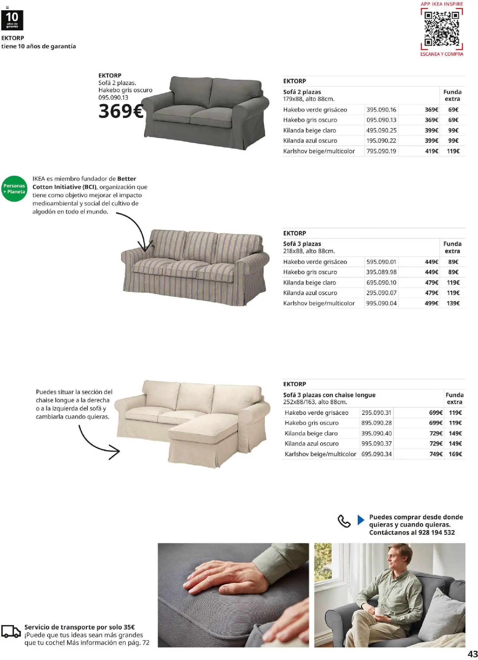 Catálogo IKEA Sofás │ válido desde el 07.05.2026 | Página: 43 | Productos: Funda, Sofá