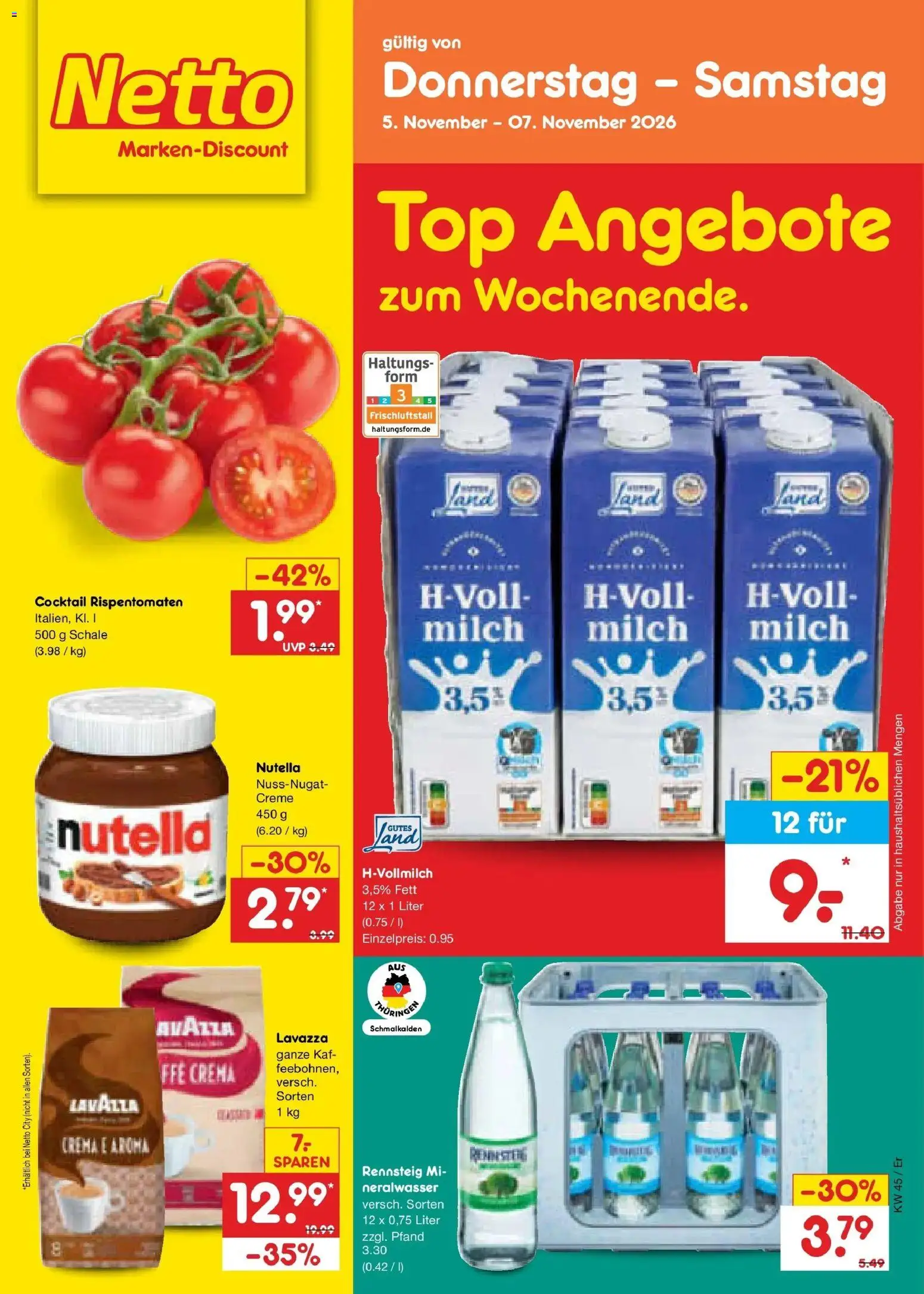 Netto Marken-Discount Prospekt Naumburg – gültig ab 02.11.2026 | Seite: 64 | Produkte: Top, Milch, Creme, Nutella