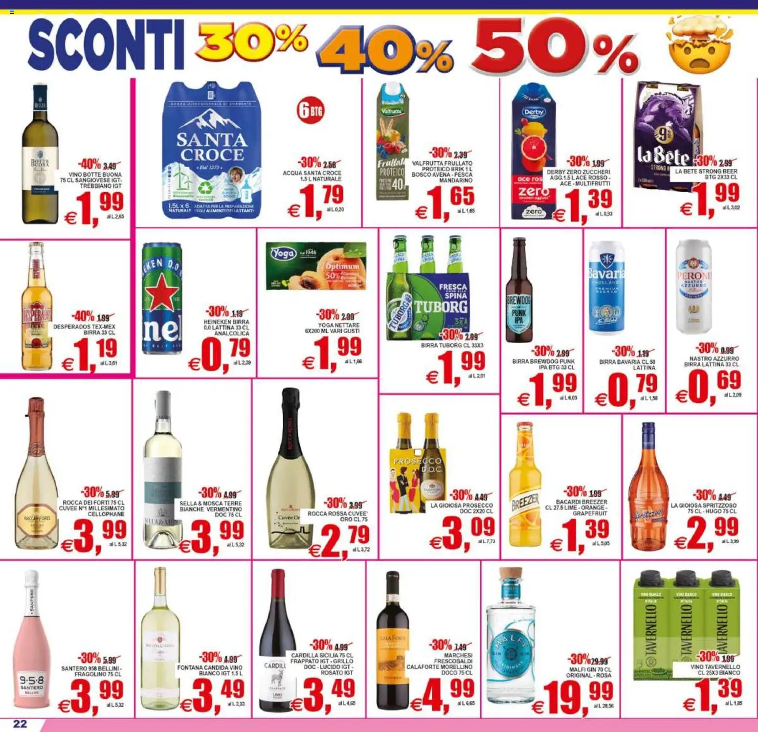 Volantino Pewex del 02/09/2026 | Pagina: 22 | Prodotti: Birra Tuborg, Acqua, Pesca, Lime