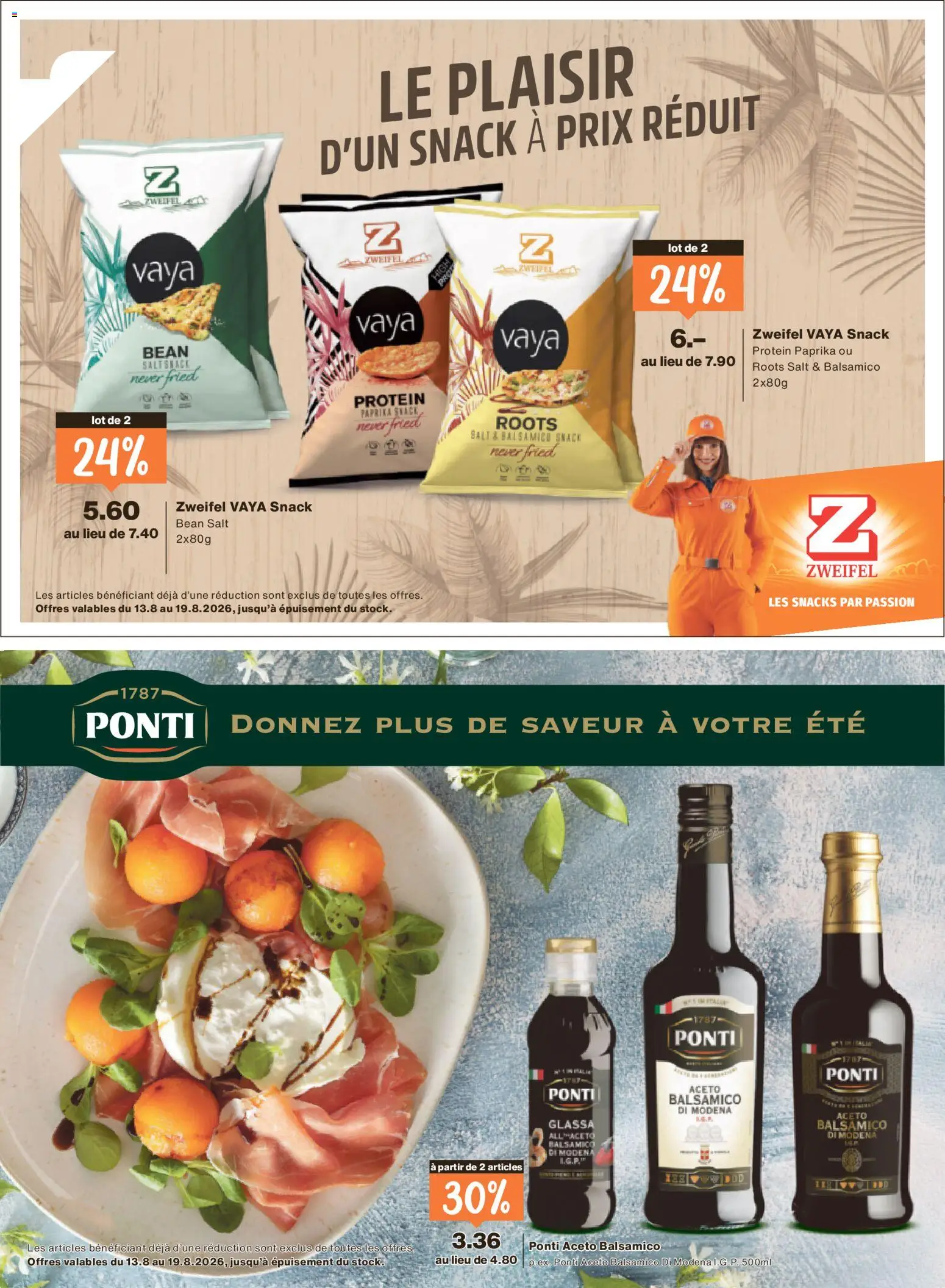 Migros aktionen Magazine FR – gültig ab 12.08.2026 | Seite: 38 | Produkte: Balsamico, Snacks, Paprika
