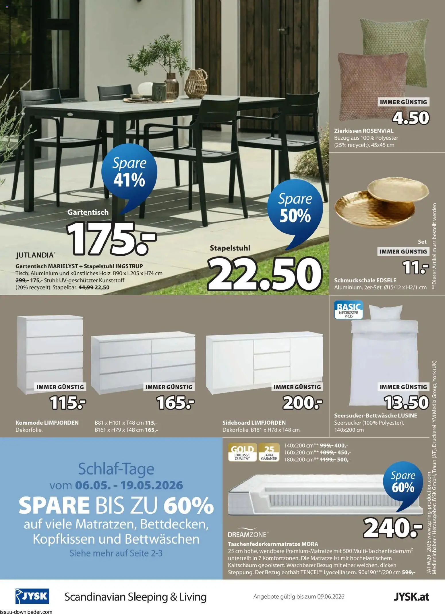 JYSK Prospekt aktuell gültig ab 11.05.2026 | Seite: 16 | Produkte: Matratze, Kommode, Tisch, Stuhl
