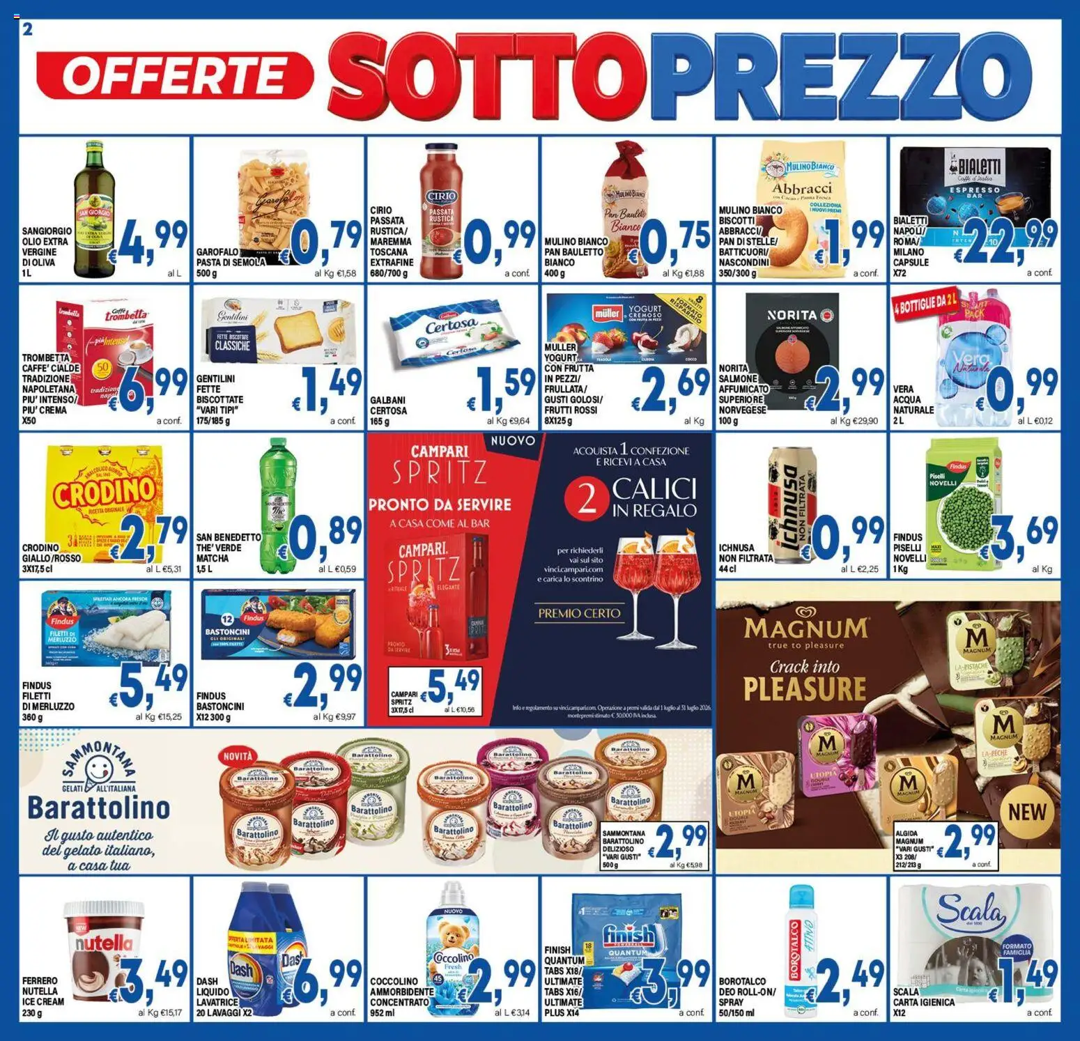 Volantino DEM del 10/07/2026 | Pagina: 2 | Prodotti: Crema, Lavatrice, Piselli, Scala
