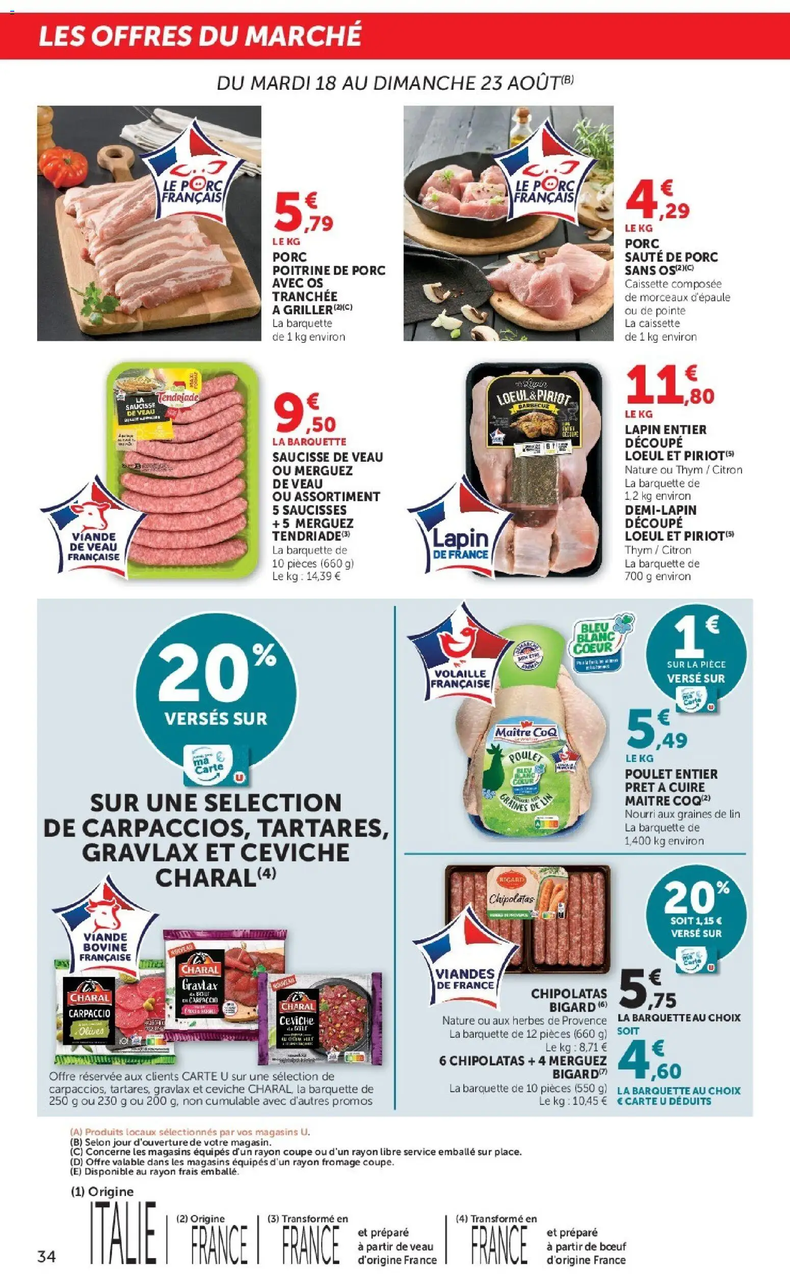 {H1} | Page: 34 | Produits: Graines de lin, Poulet entier, Poulet, Viande