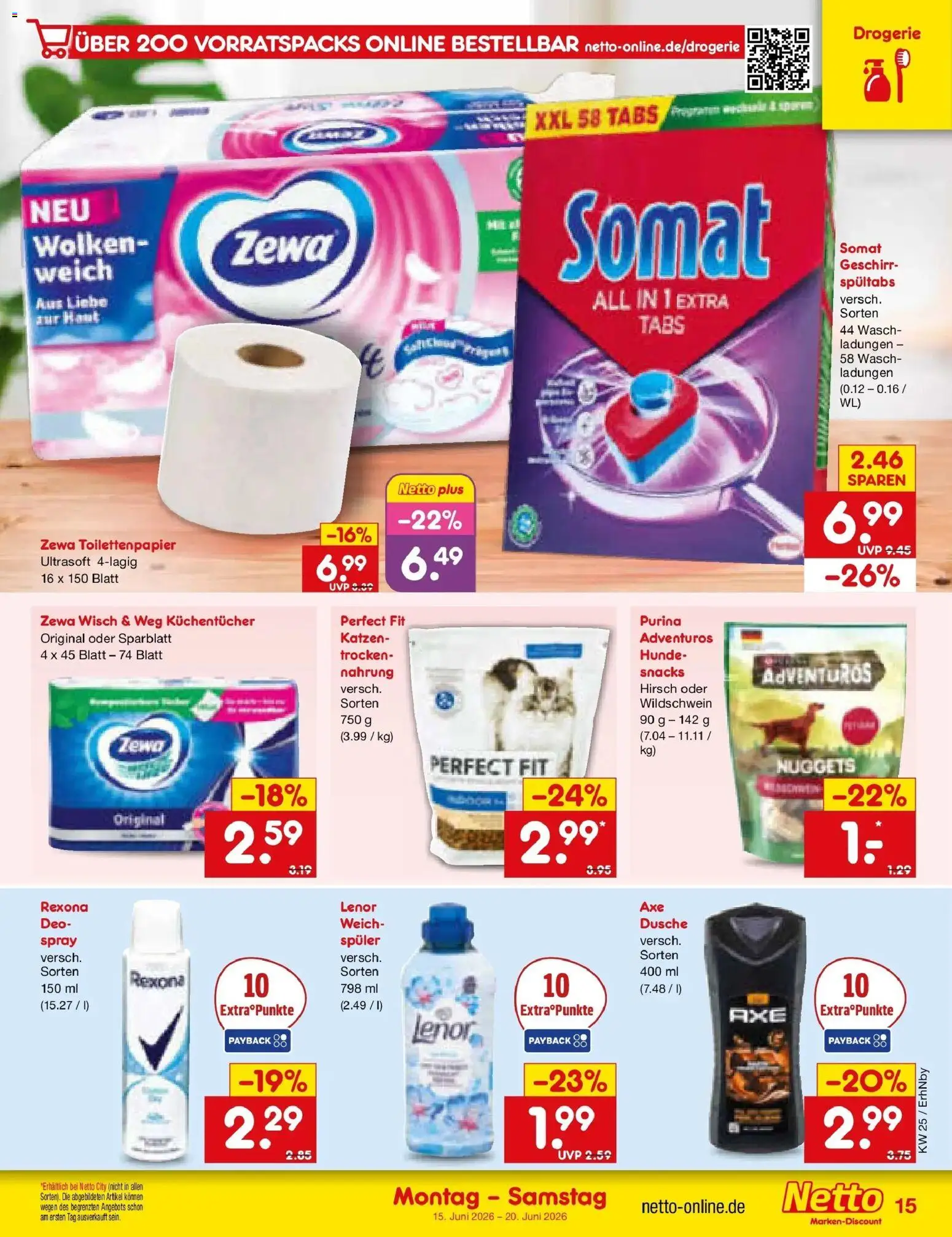 Netto Marken-Discount Prospekt Metten – gültig ab 14.06.2026 | Seite: 19 | Produkte: Lenor, Dusche, Zewa, Toilettenpapier