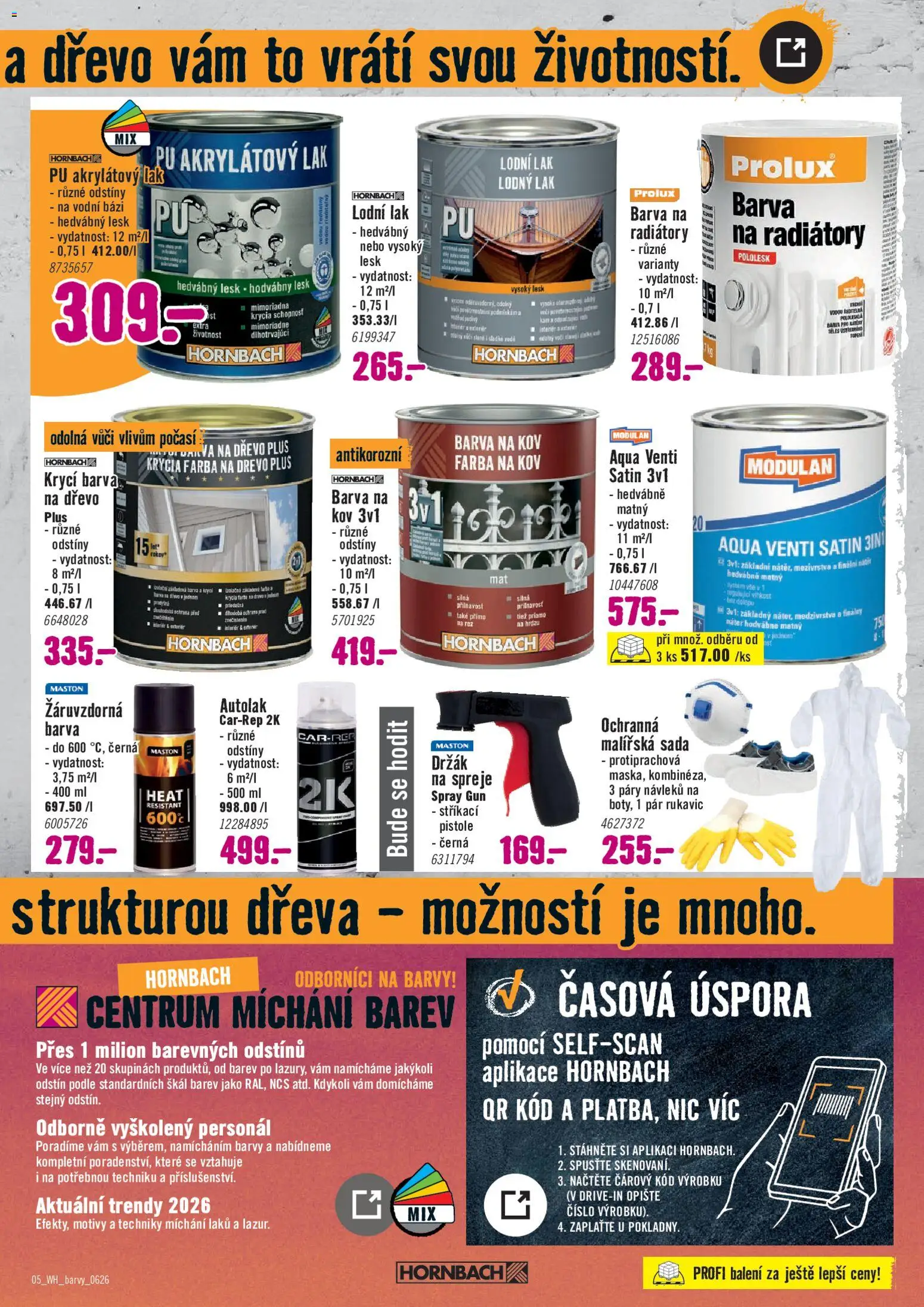 HORNBACH leták - Barvy od 24.06.2026 | Strana: 5 | Produkty: Malířská sada, Barvy