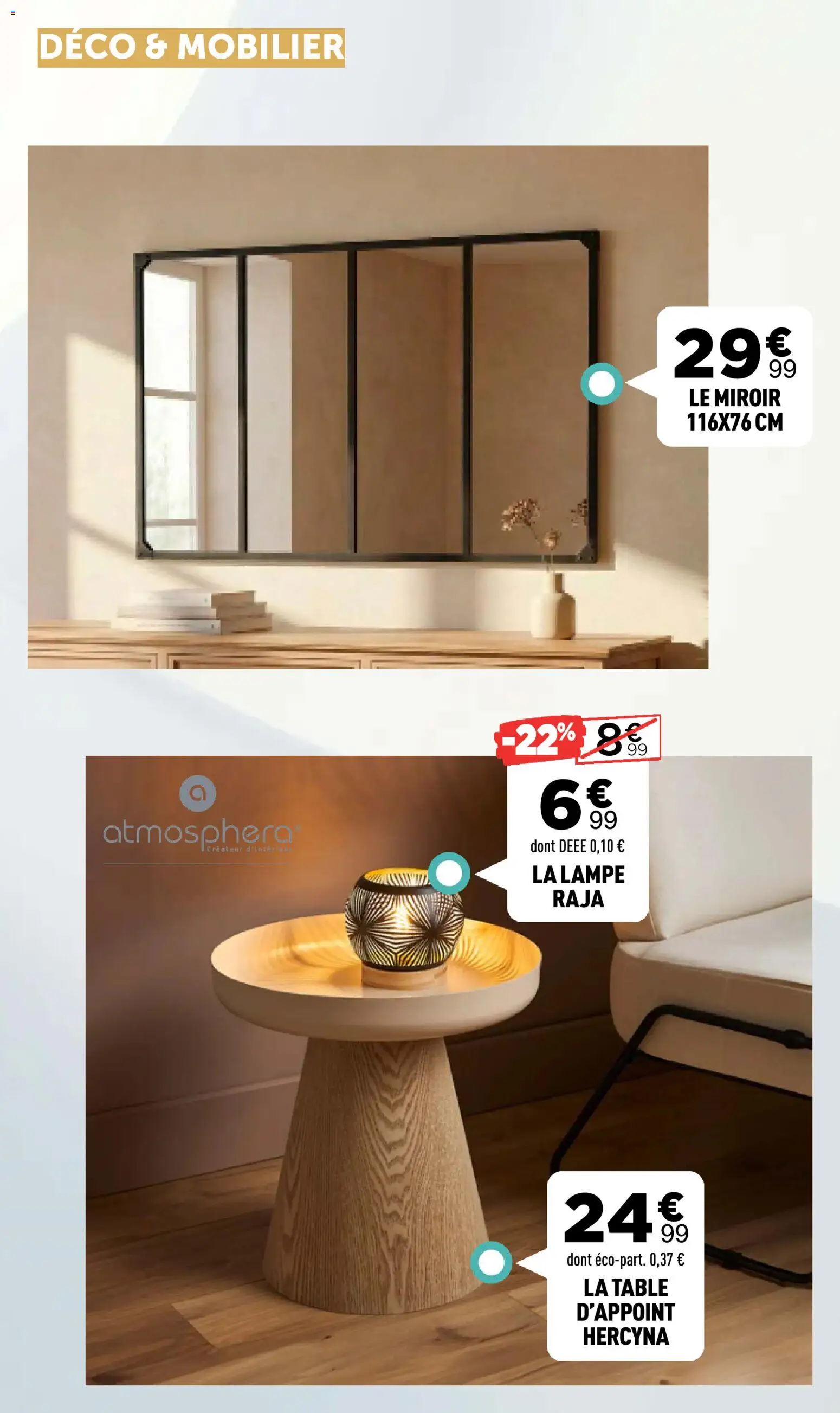 {H1} | Page: 2 | Produits: Table d'appoint, Table, Miroir, Lampe