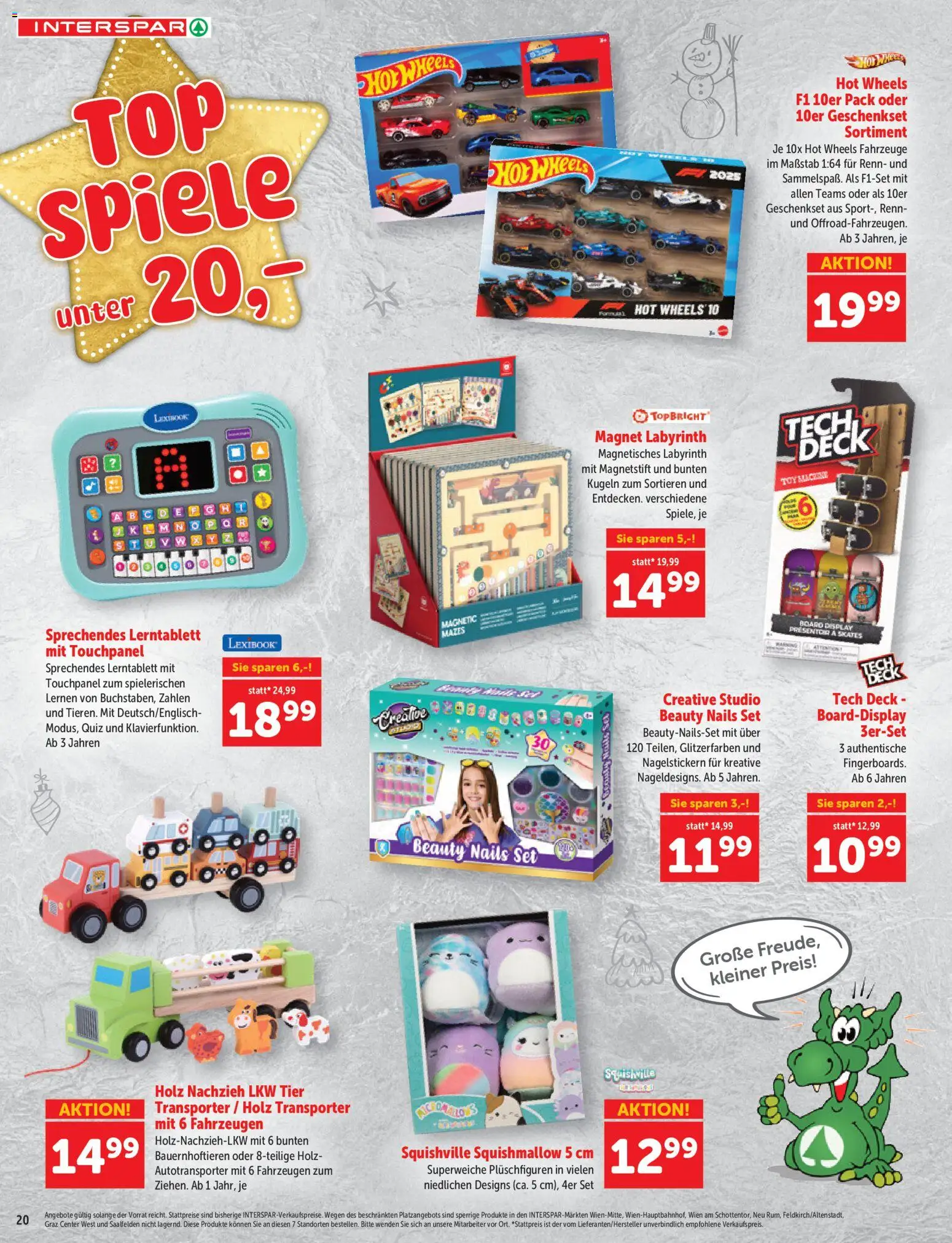 Interspar Sonderfolder Kindergeschenke gültig ab 27.10.2026 | Seite: 20