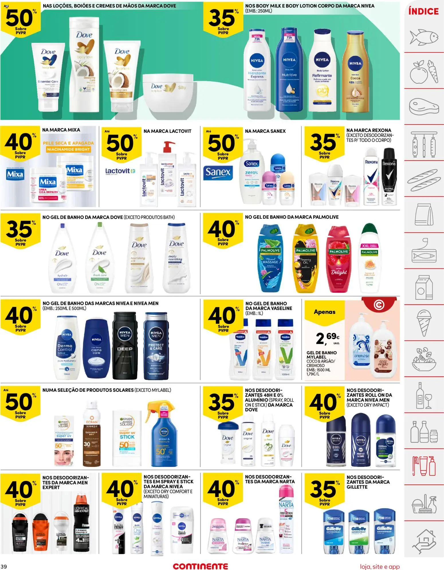Continente folheto │ válido de 19.05.2026 | Página: 39 | Produtos: Gel de banho, Banho, Café, Creme
