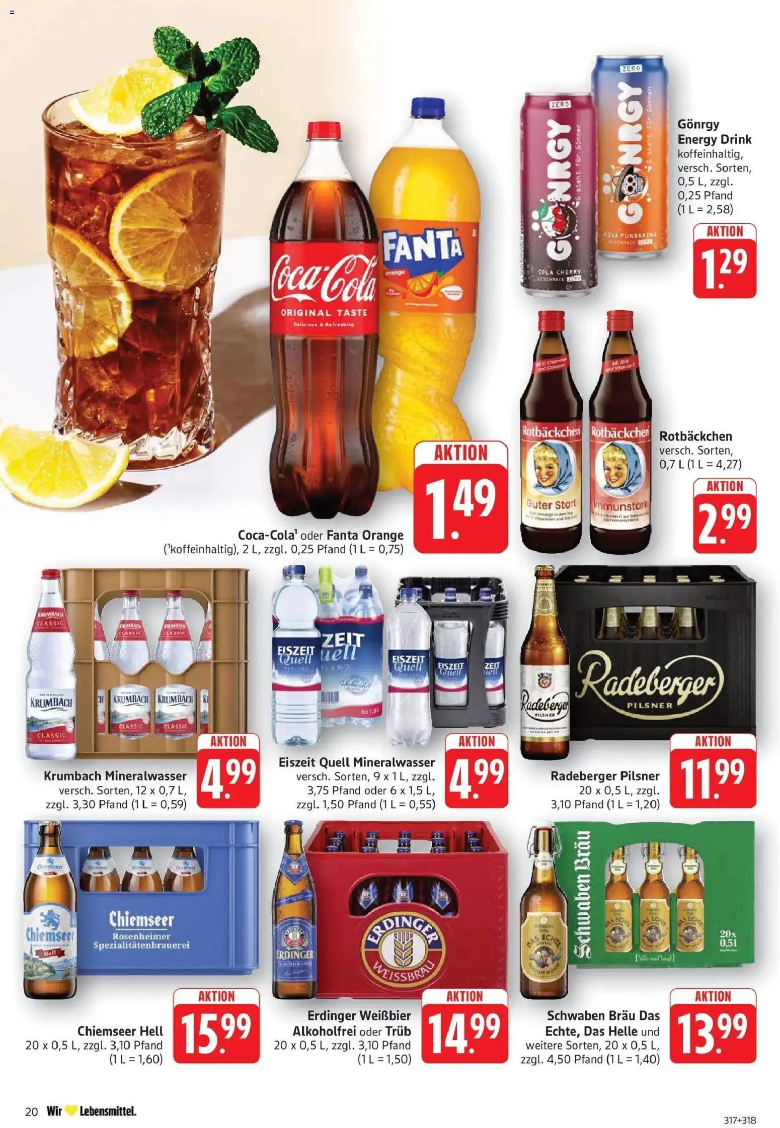 Edeka prospekt Geislingen	 – gültig ab 04.05.2026 | Seite: 22 | Produkte: Fanta, Erdinger, Energy, Mineralwasser