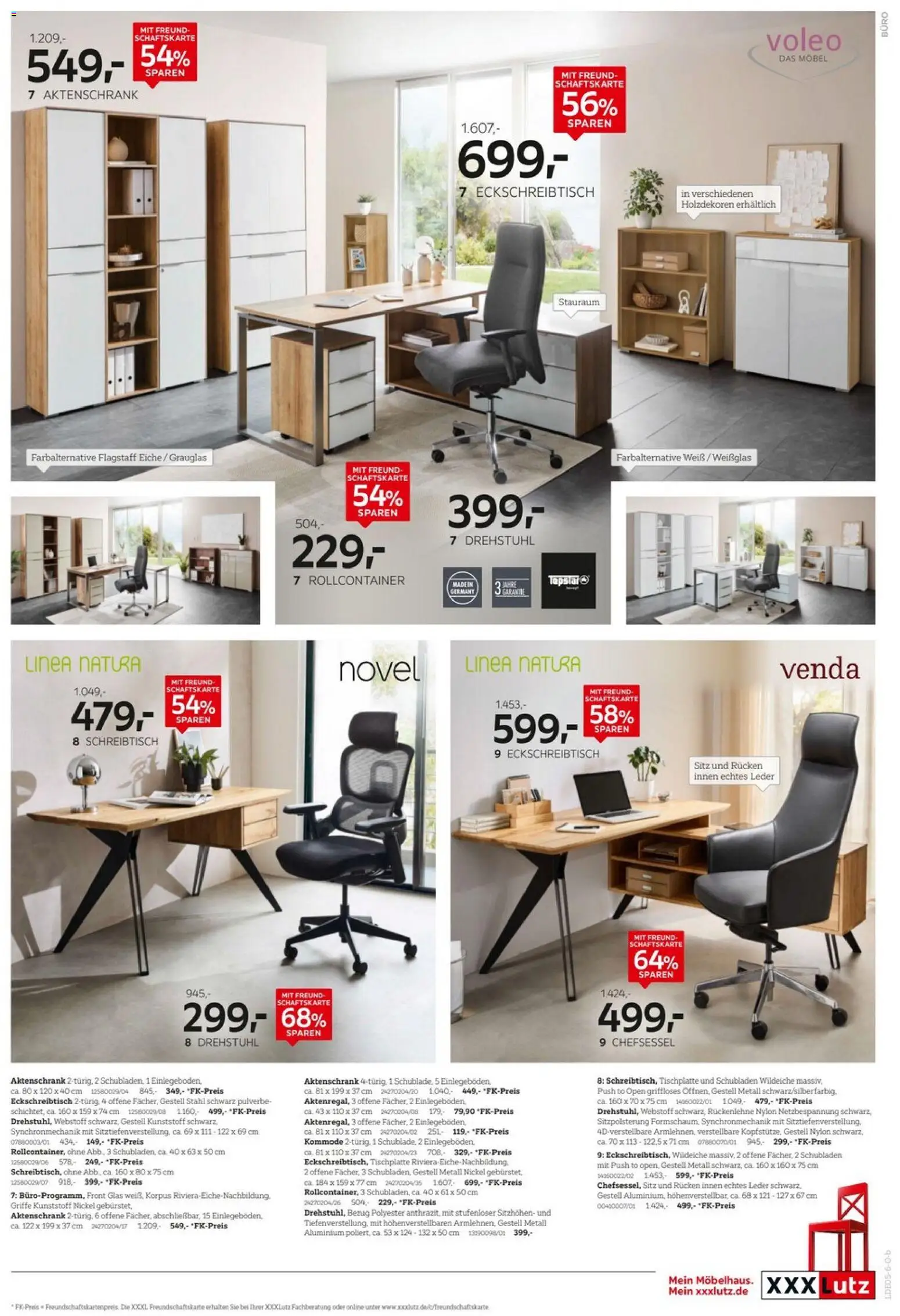 XXXLutz Nr. 1 bei Küchen – gültig ab 02.05.2026 | Seite: 17 | Produkte: Kommode, Chefsessel, Rollcontainer
