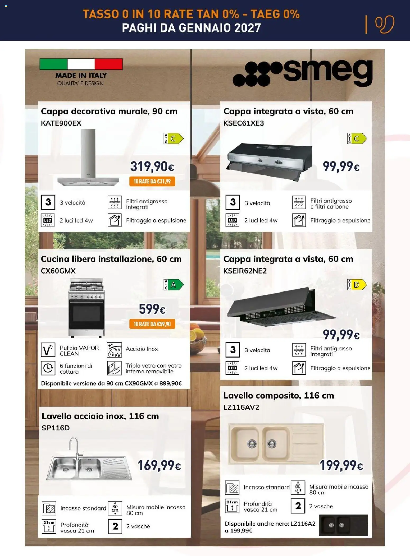 Nuovo Unieuro volantino Incasso dal 30/10/2026 > offerte anteprima 🛍️ | Pagina: 15 | Prodotti: Mobile, Carbone, Lavello