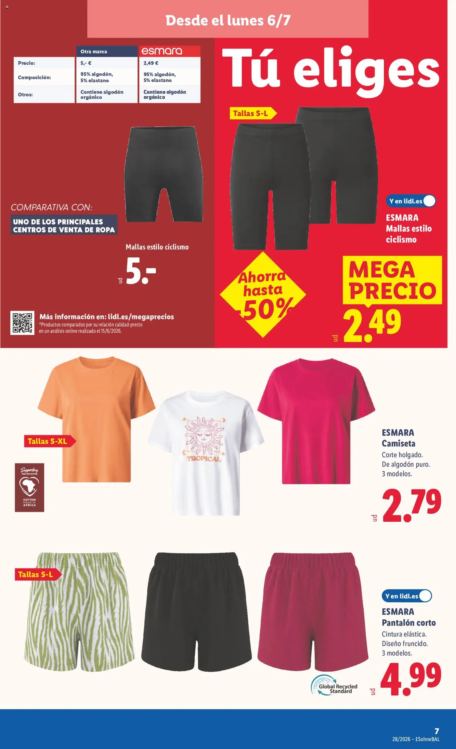 Lidl folleto de bazar │ válido desde el 06/07/2026 | Página: 19 | Productos: Ropa, Pantalón corto