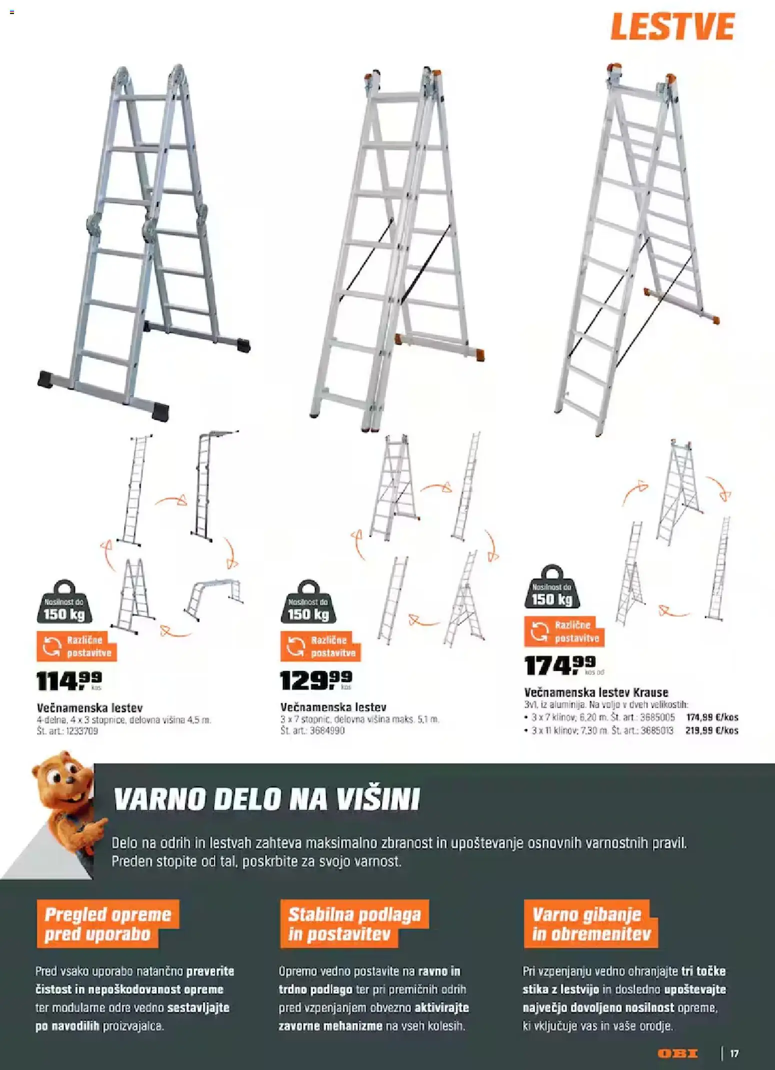 Novi OBI katalog ponudbe – veljaven od 01.09.2026 | Stran: 17 | Izdelki: Kos