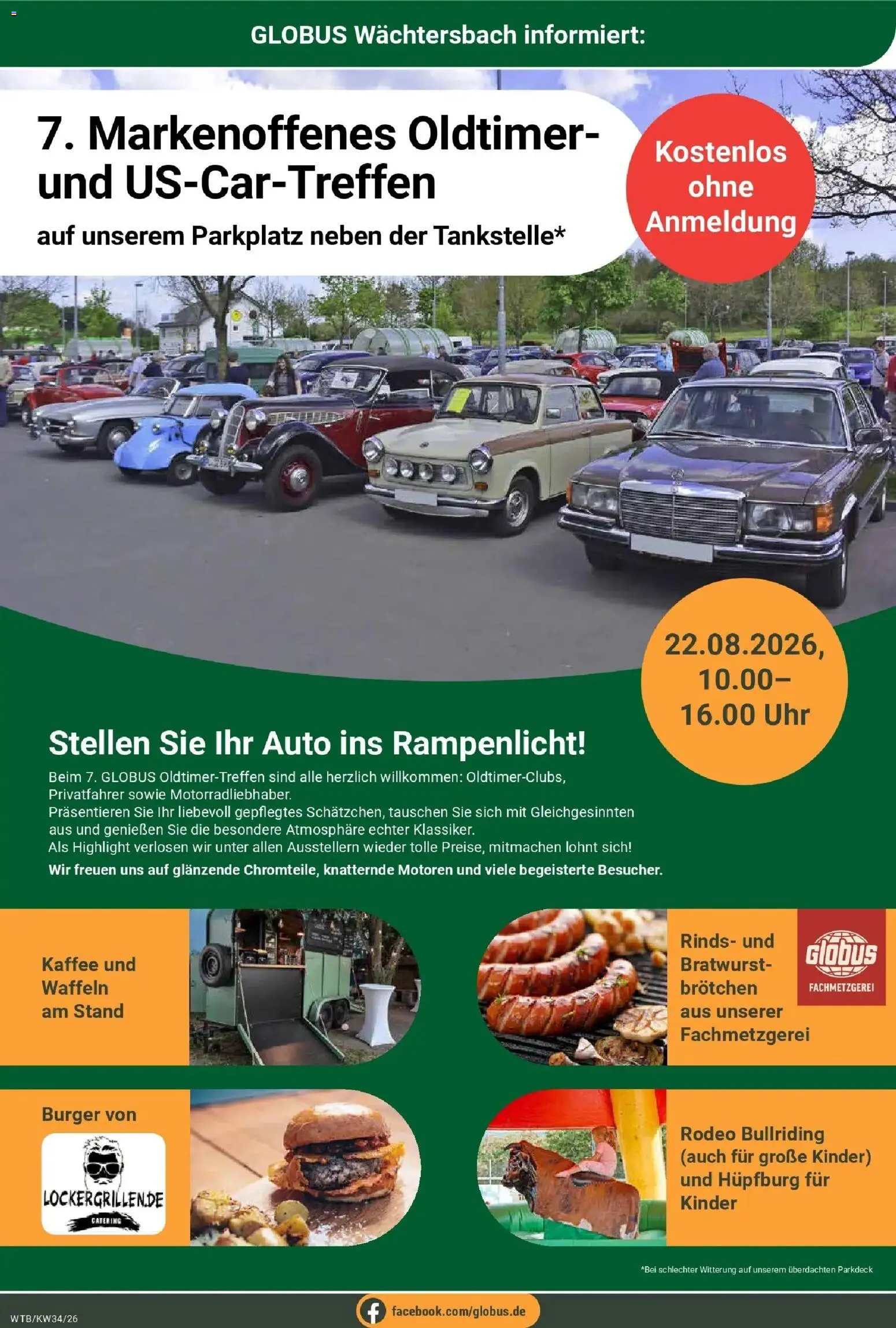Globus Prospekt Wächtersbach (ab 17.08.2026) » Angebote online | Seite: 23 | Produkte: Kaffee, Bratwurst, Burger, Waffeln