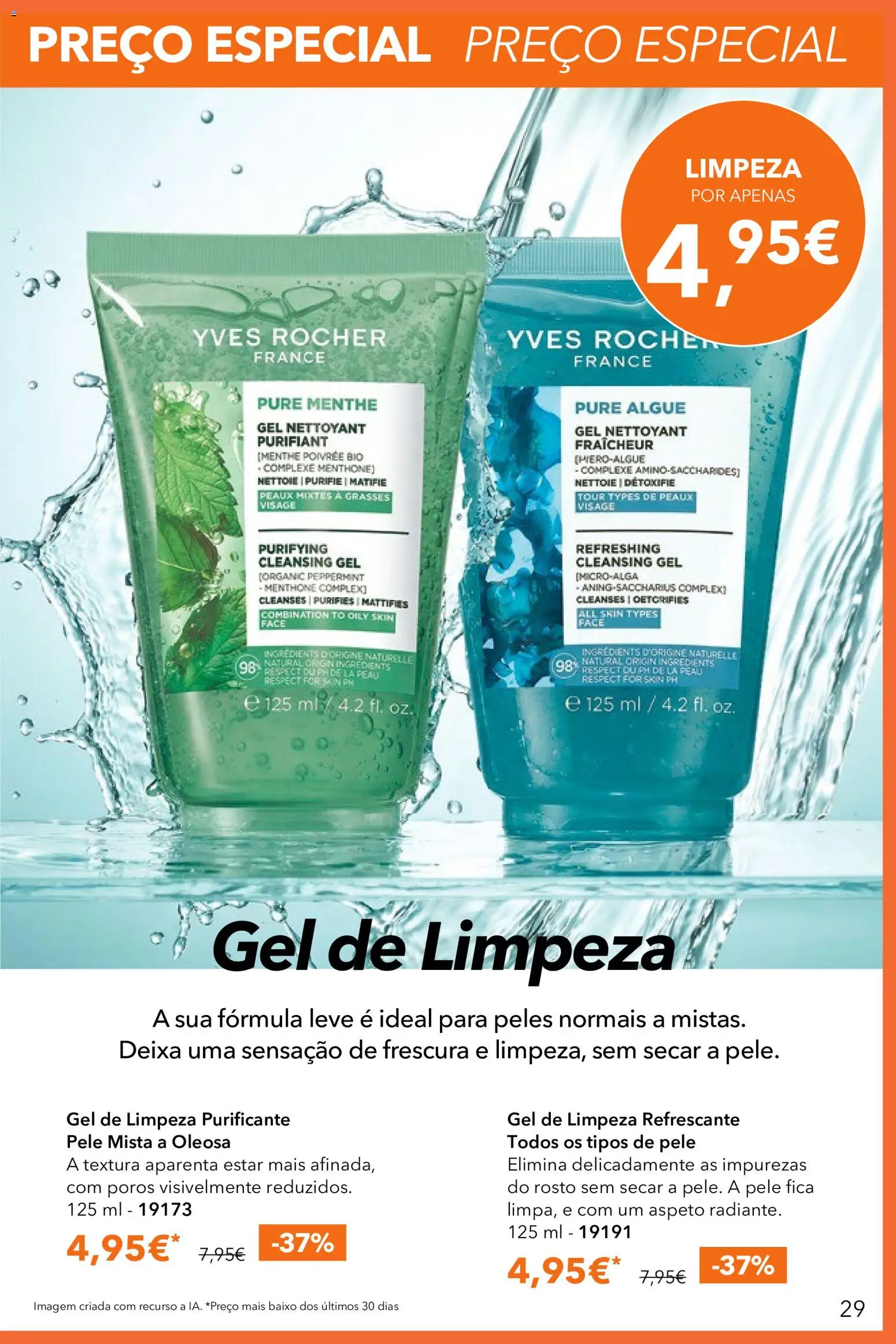 Yves Rocher catálogo 8 │ válido de 03.06.2026 | Página: 29 | Produtos: Gel de limpeza