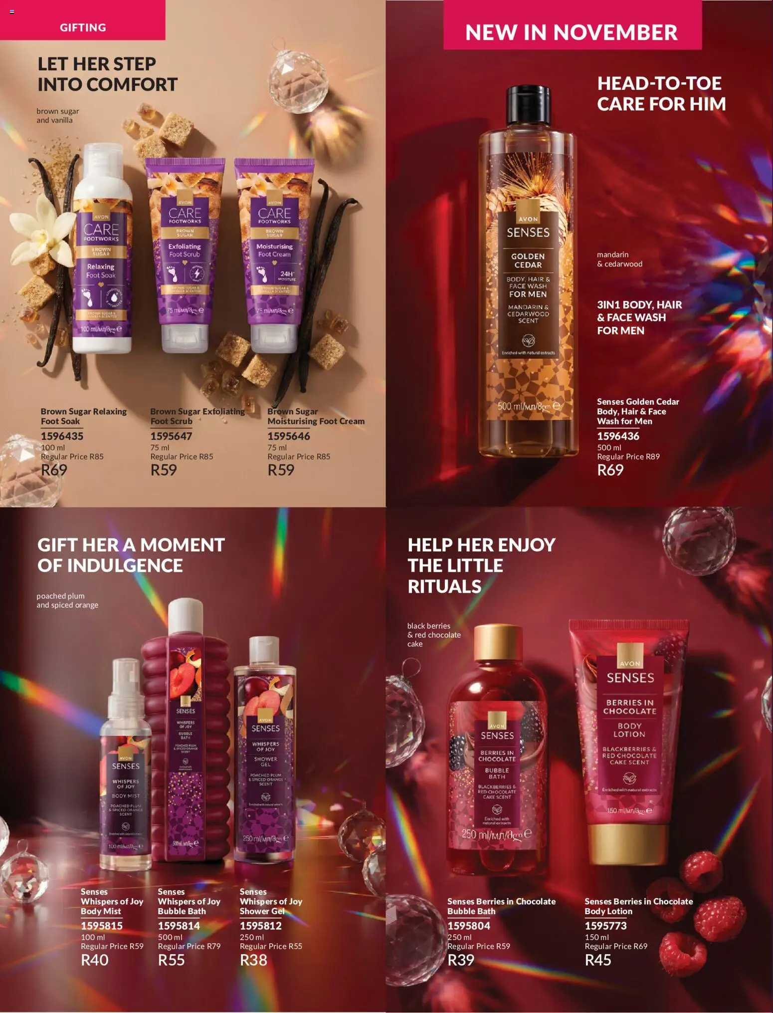 New Avon catalogue – valid from 01/10/2026 | Page: 26 | Products: Bath, Chocolate, Cream, Shower gel