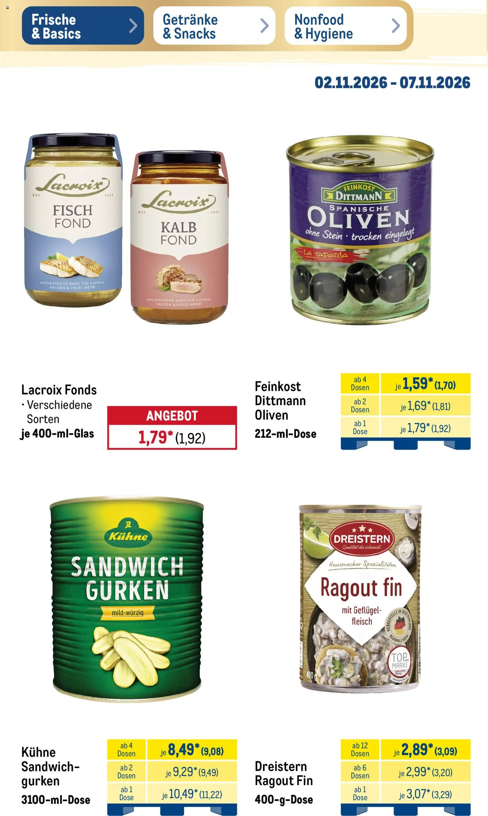 Metro Black Friday – gültig ab 02.11.2026 | Seite: 20 | Produkte: Spezialitäten, Küche, Fisch, Fleisch