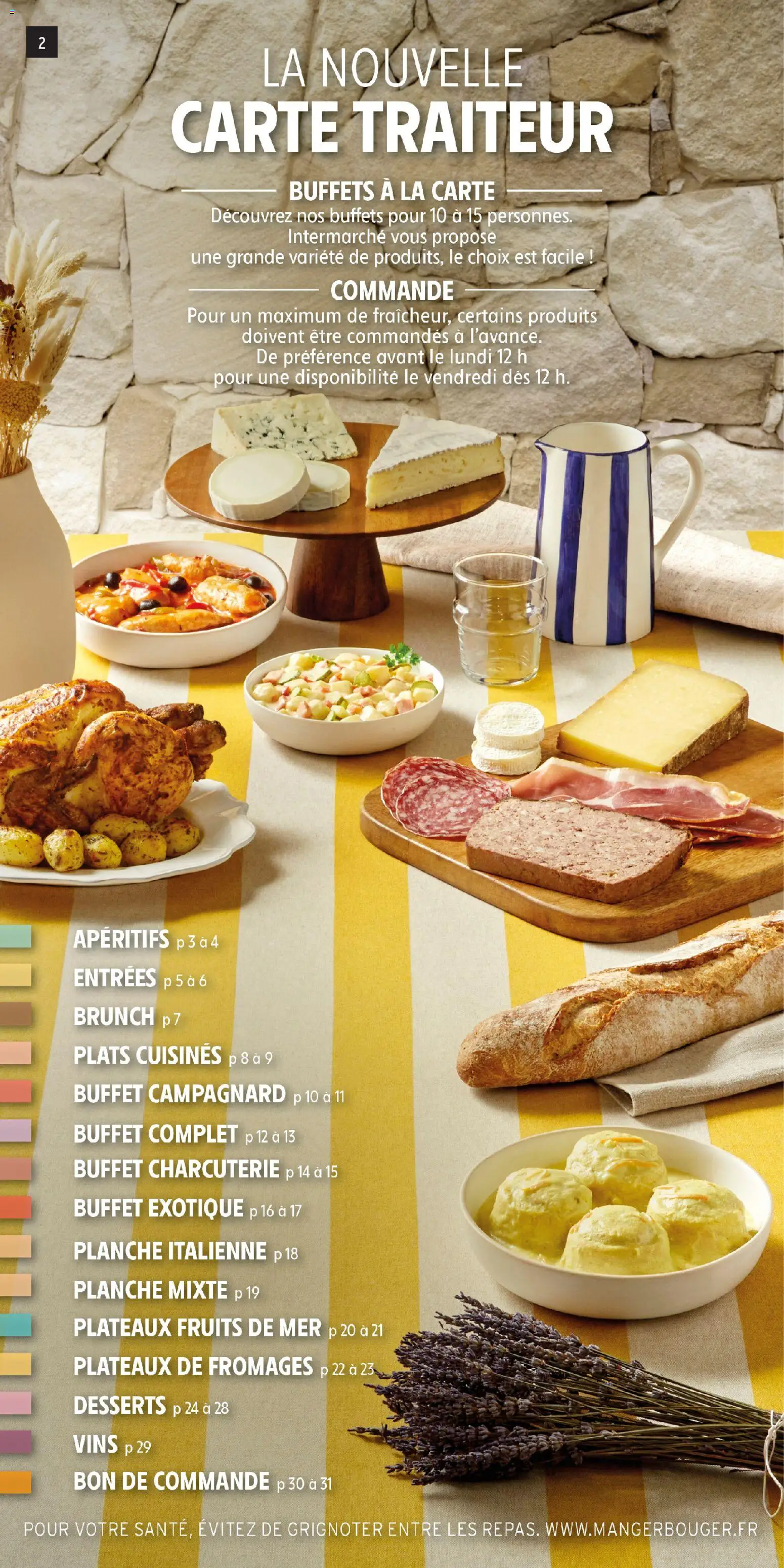 {H1} | Page: 2 | Produits: Fruits de mer, La nouvelle carte traiteur, Buffet