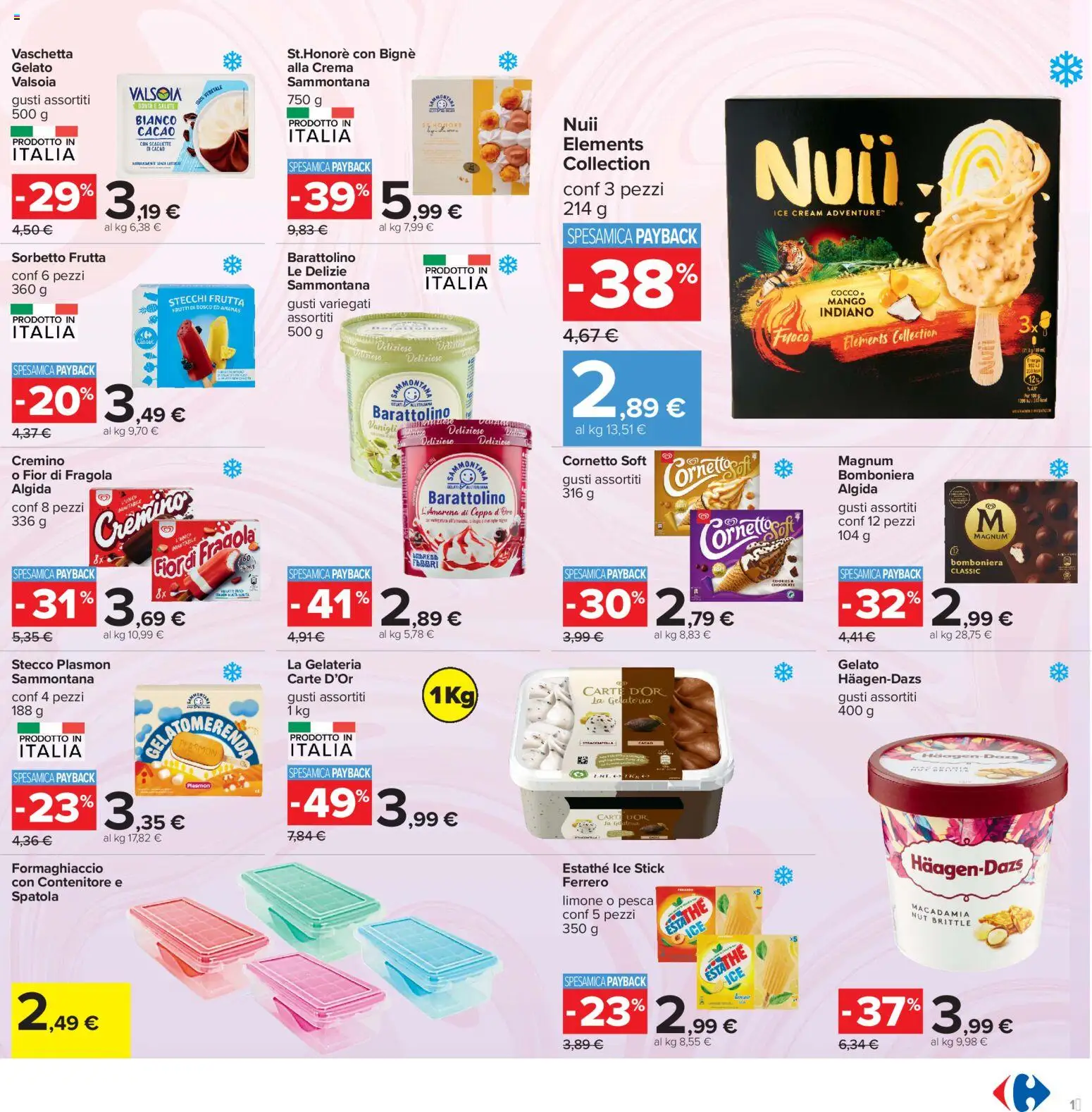 Volantino Carrefour del 16.06.2026 | Pagina: 19 | Prodotti: Sorbetto, Frutta, Contenitore, Stracciatella